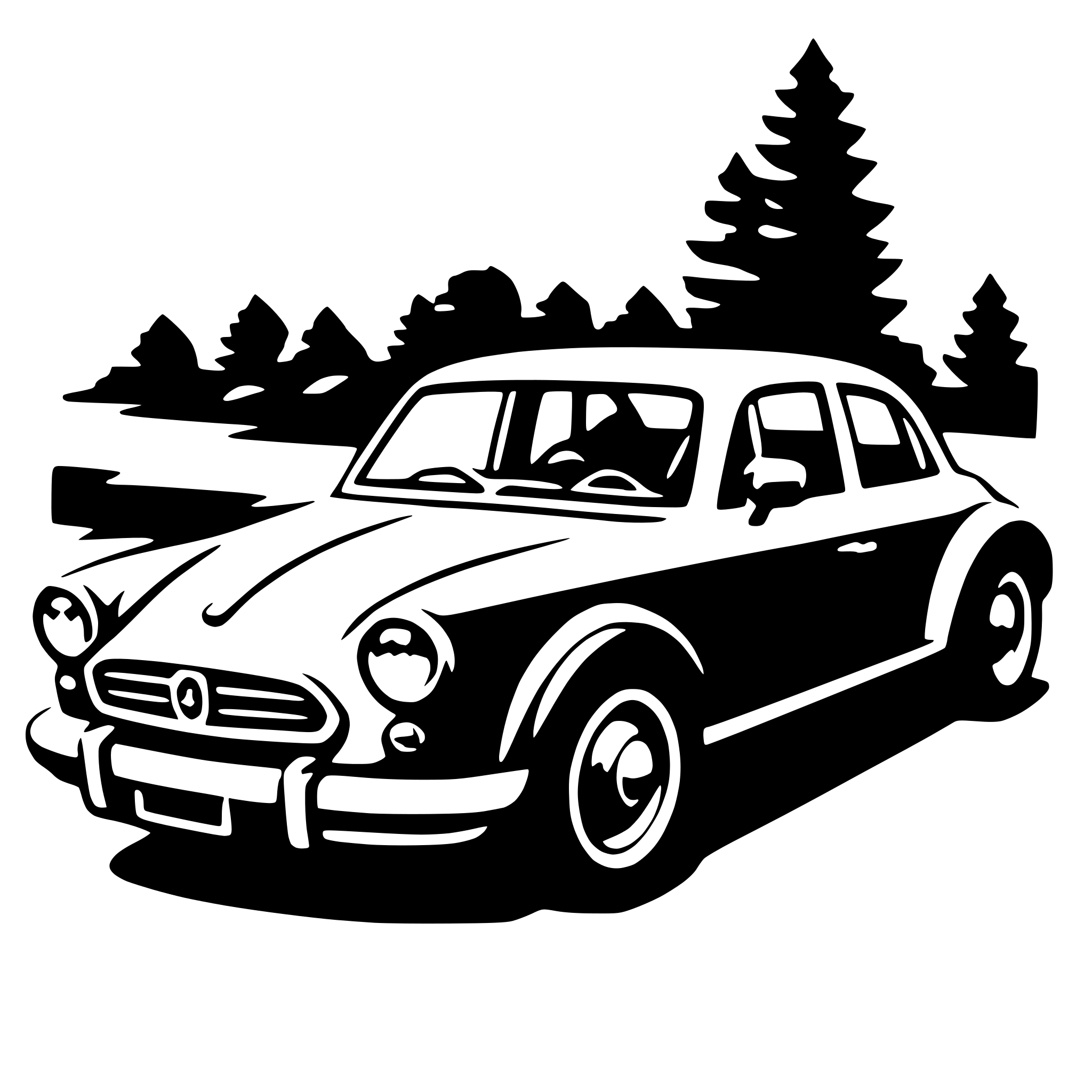 AI-generated SVG of a car