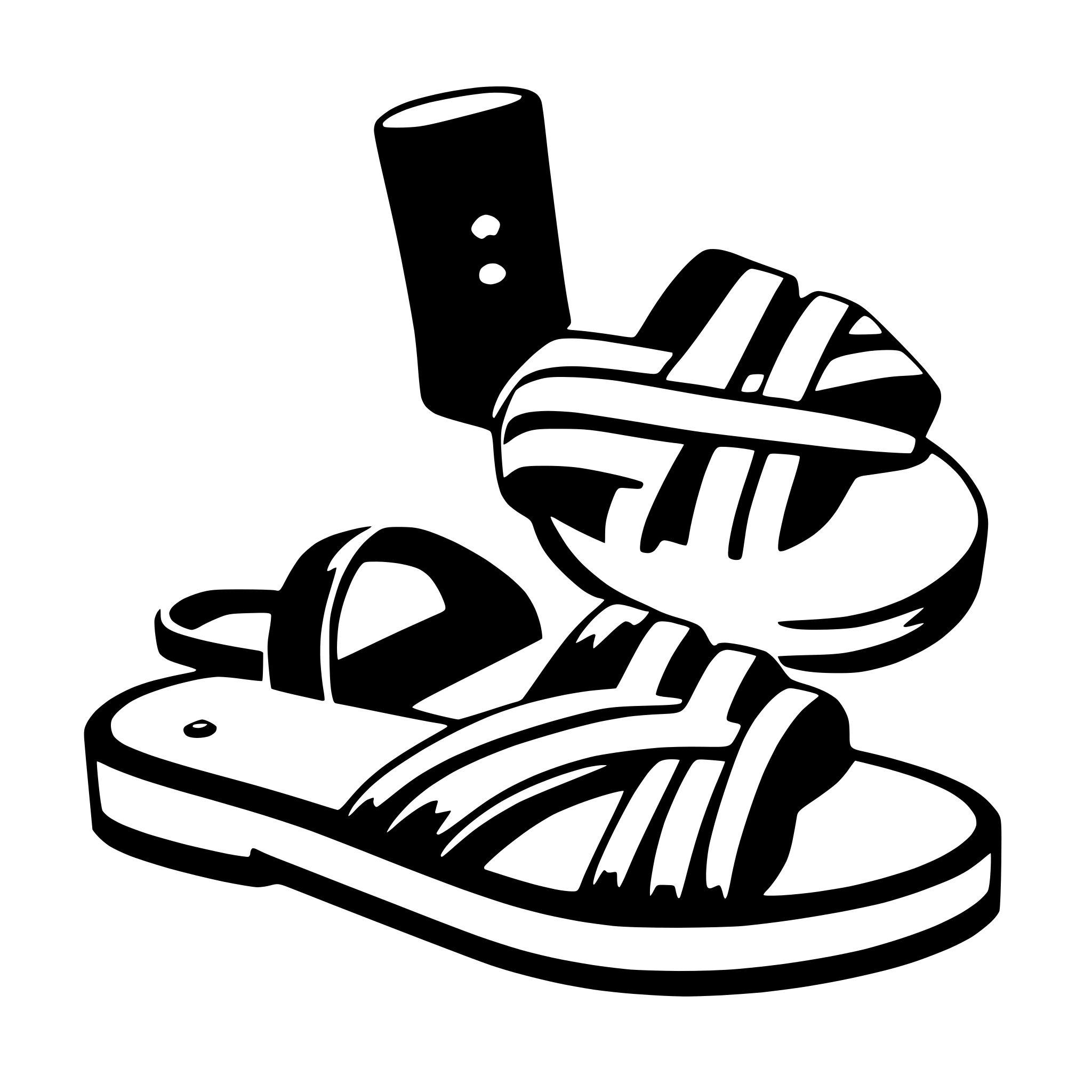 AI-generated SVG of 'sandal'