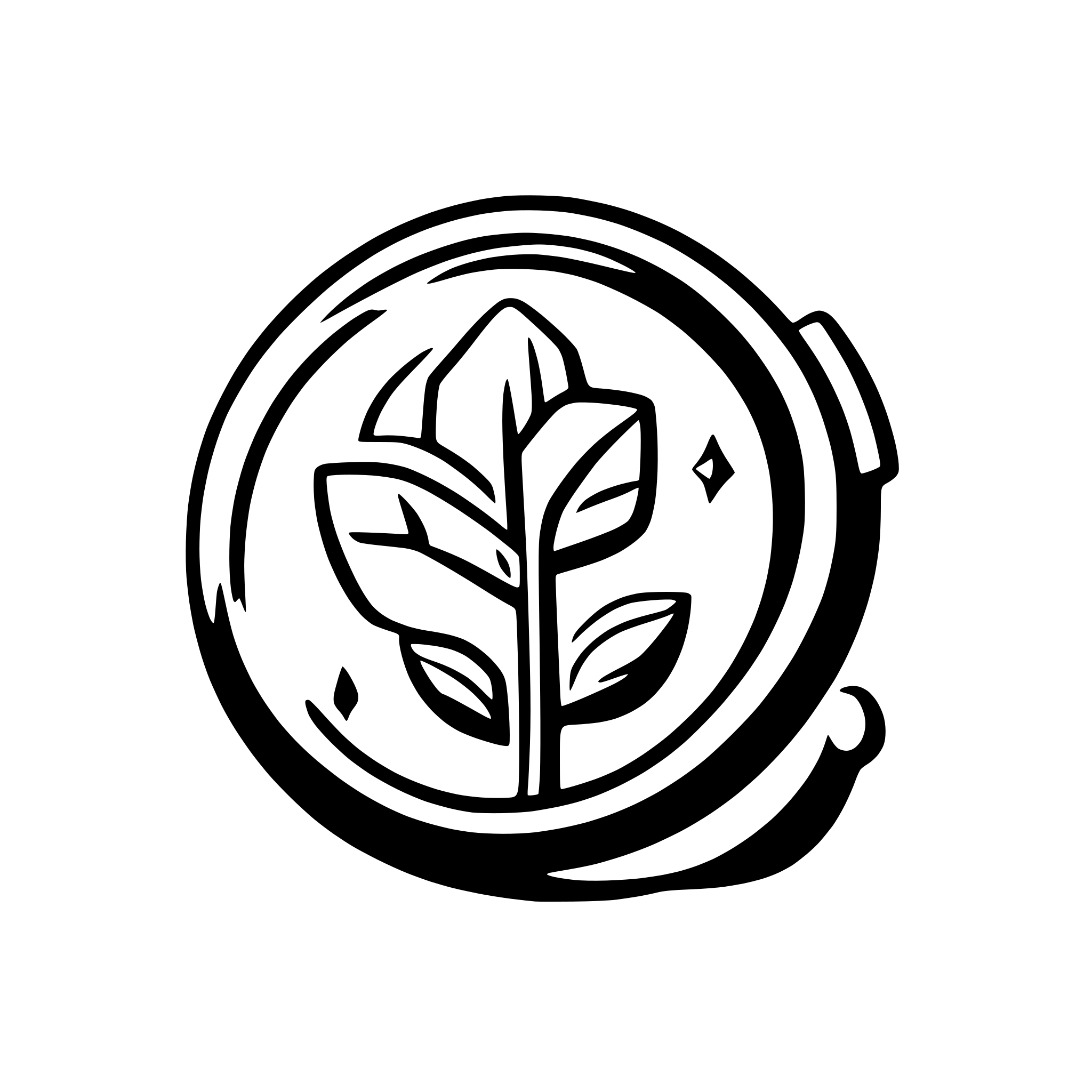 AI-generated SVG of a android launcher logo for company EMFIT about application which is for monitoring elderly users in hospitals/clinics or remote assistance (application name is "Emfit Care")