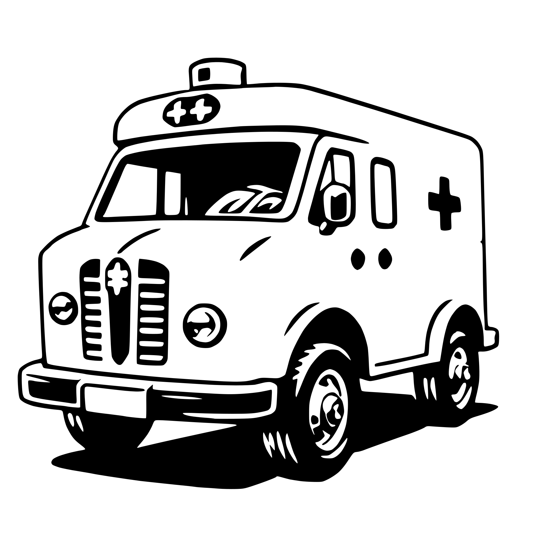 AI-generated SVG of 'ambulance'