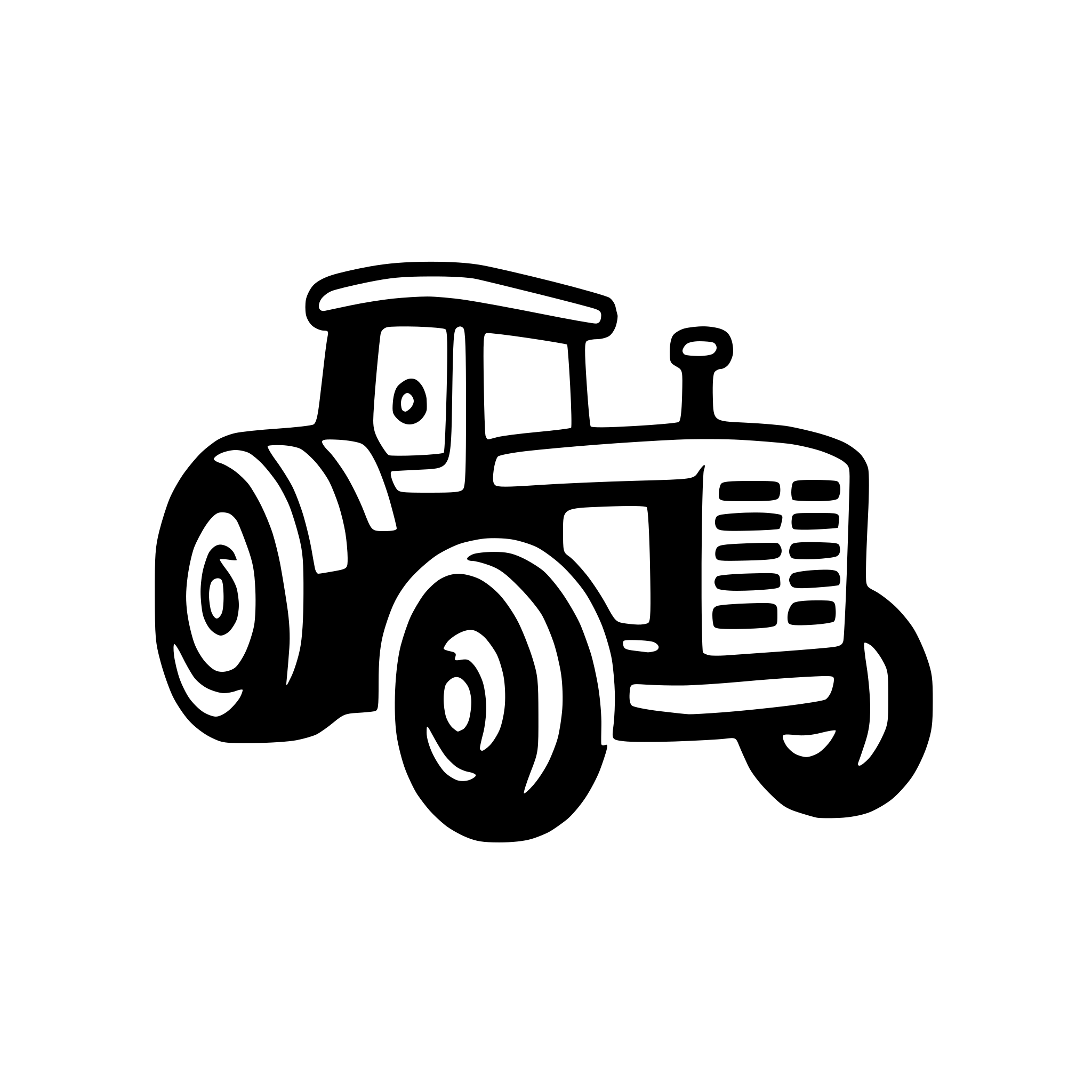 AI-generated SVG of a NEOBRUTAL TRACTOR