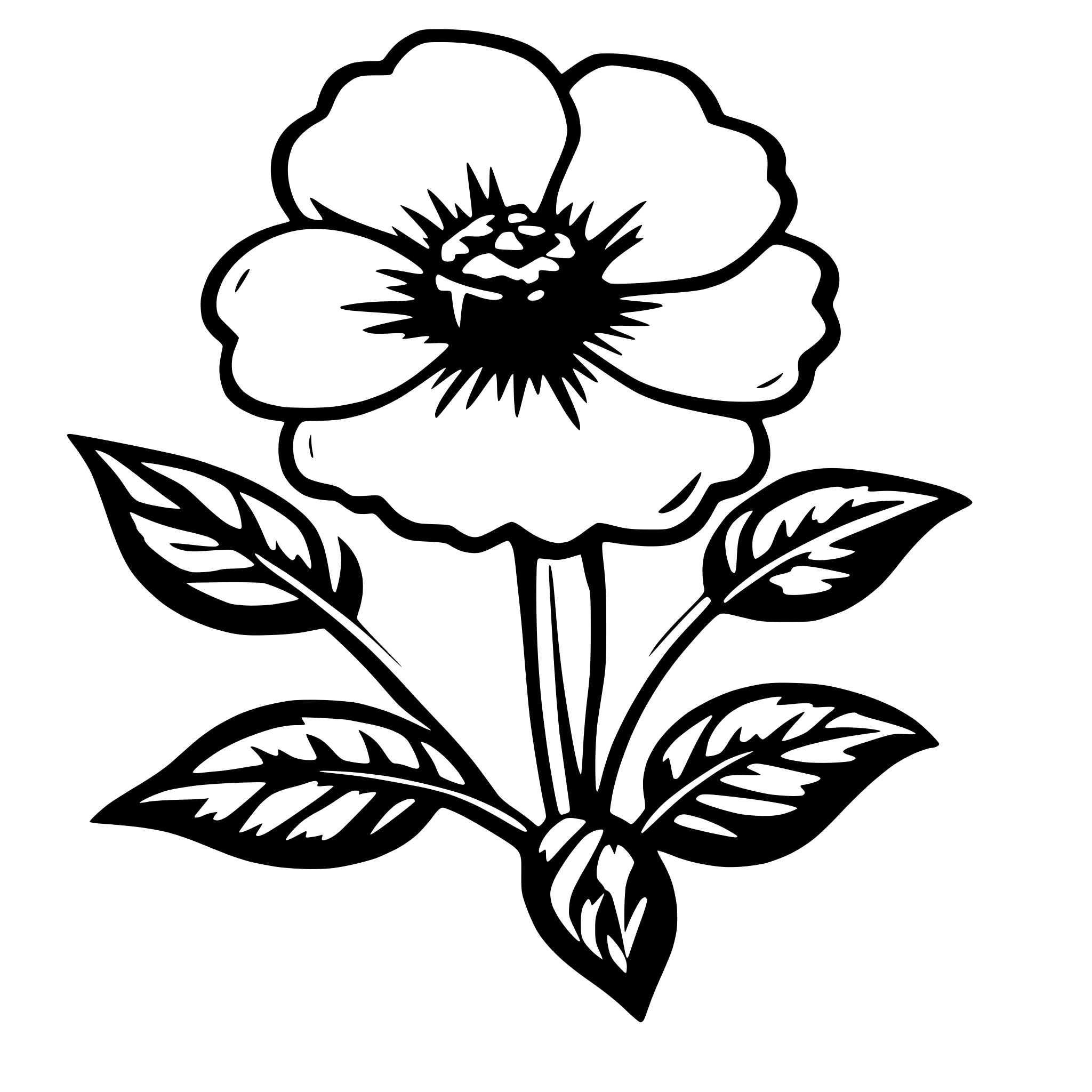 AI-generated SVG of a flower