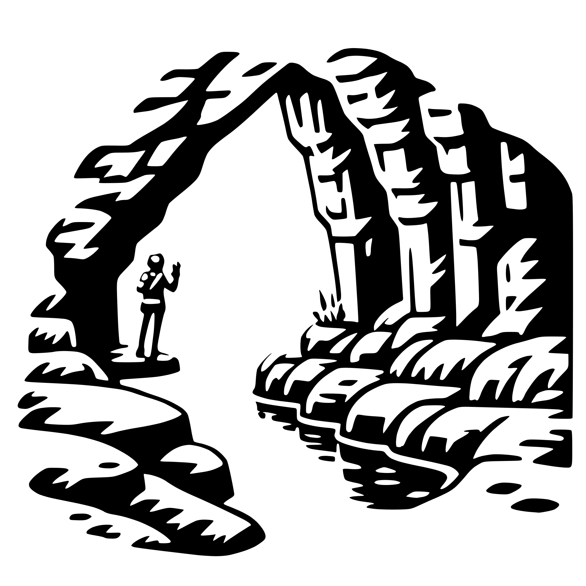 AI-generated SVG of 'exploring underwater cave'