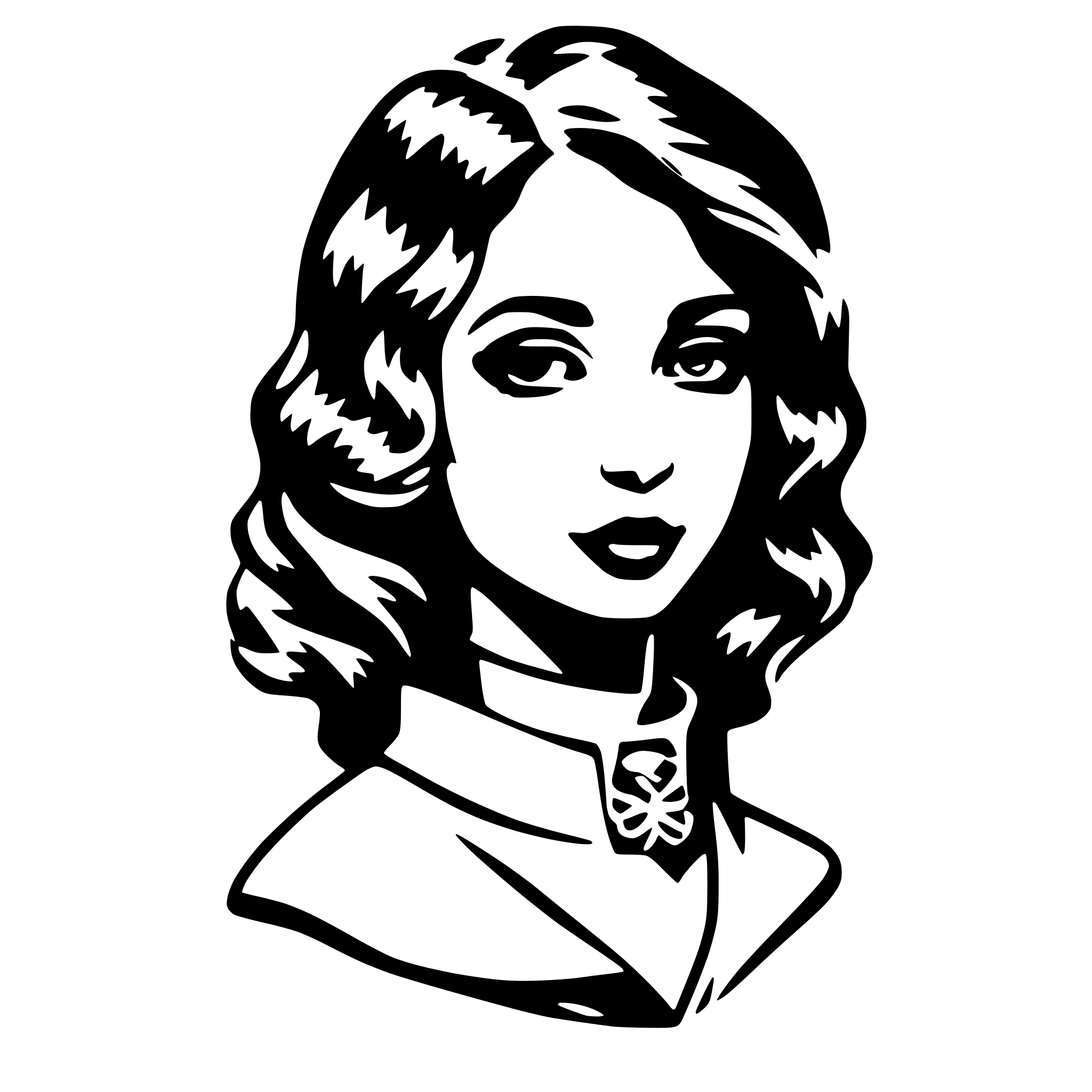 AI-generated SVG of 'акула с чемоданом и гастлуком'