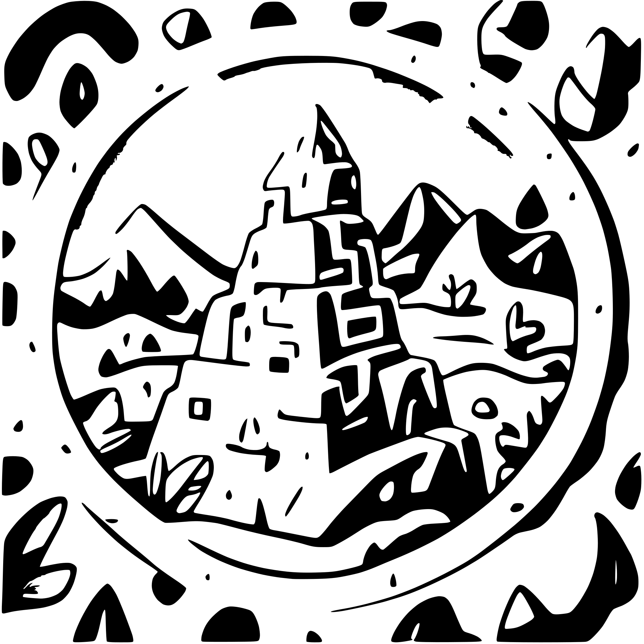 AI-generated SVG of a las montañas de macchu picchu