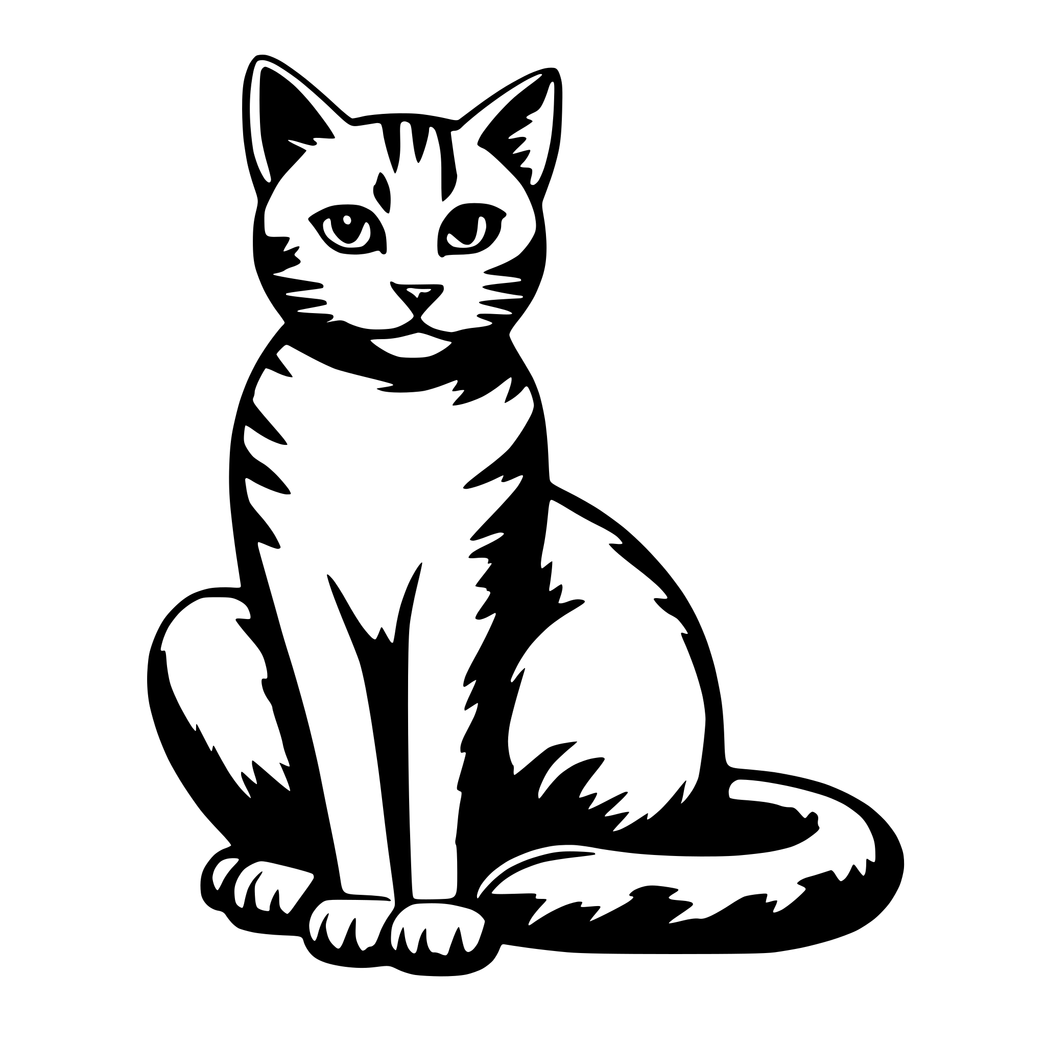 AI-generated SVG of a a cat
