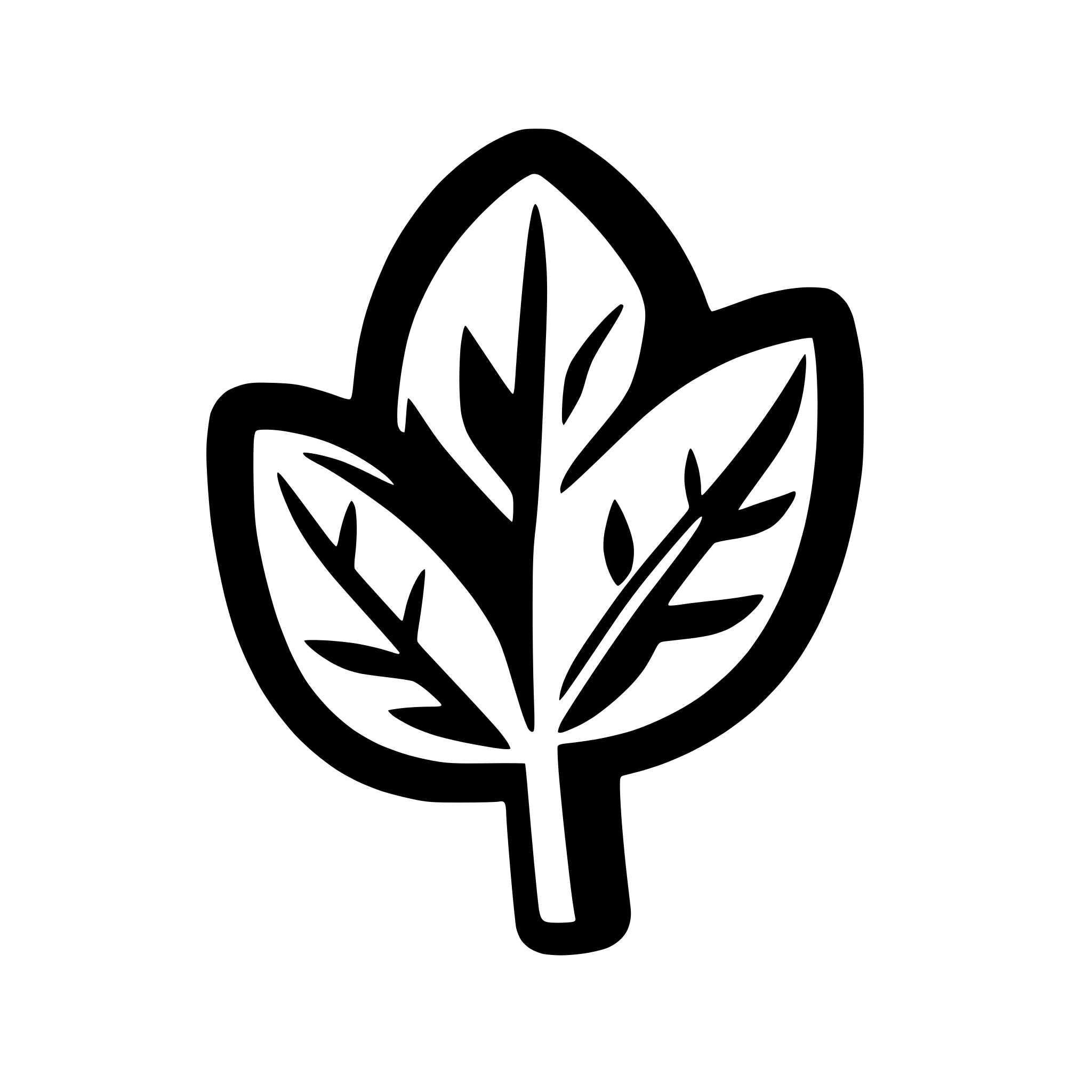 AI-generated SVG of a simple leaf icon