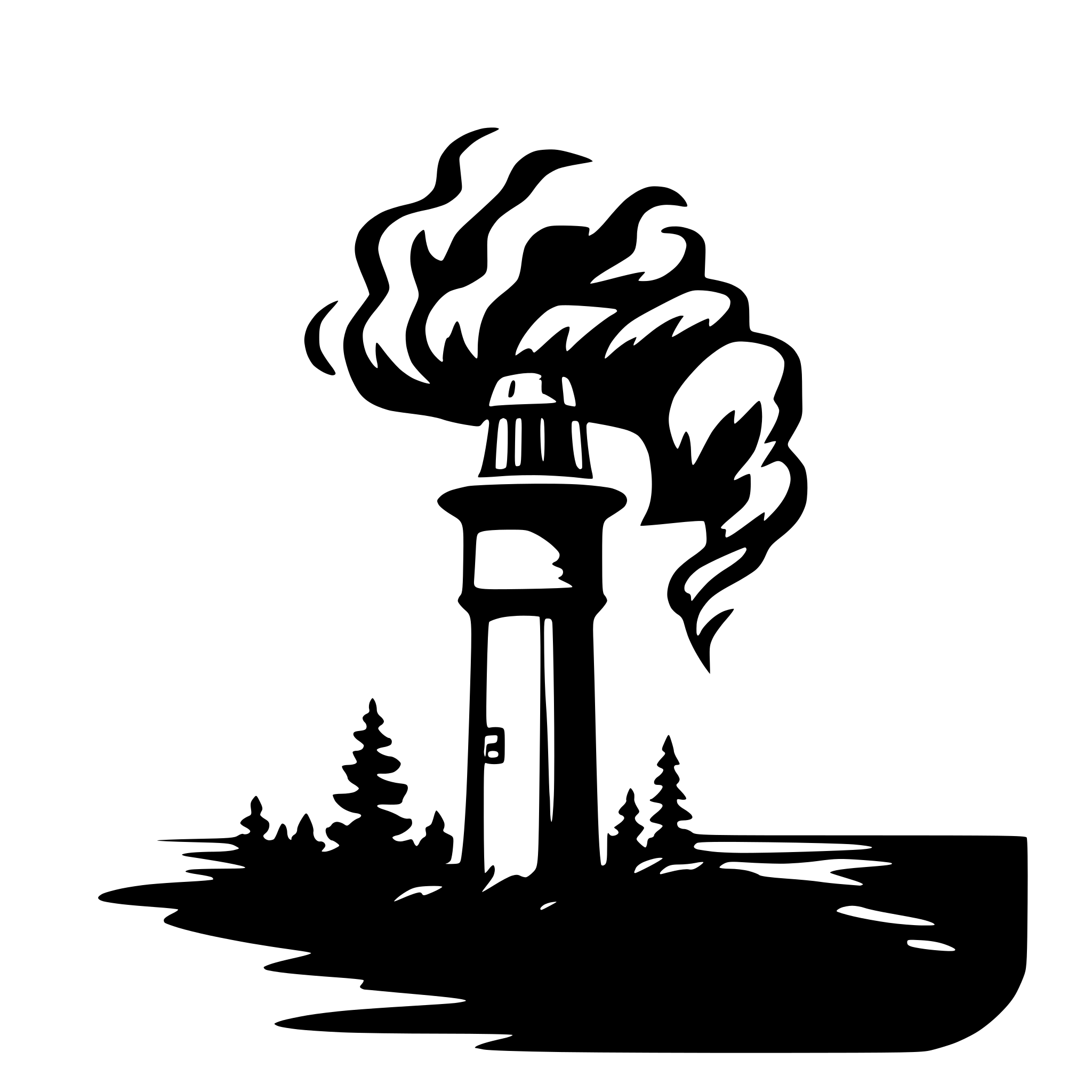 AI-generated SVG of a a stylish tornado logo