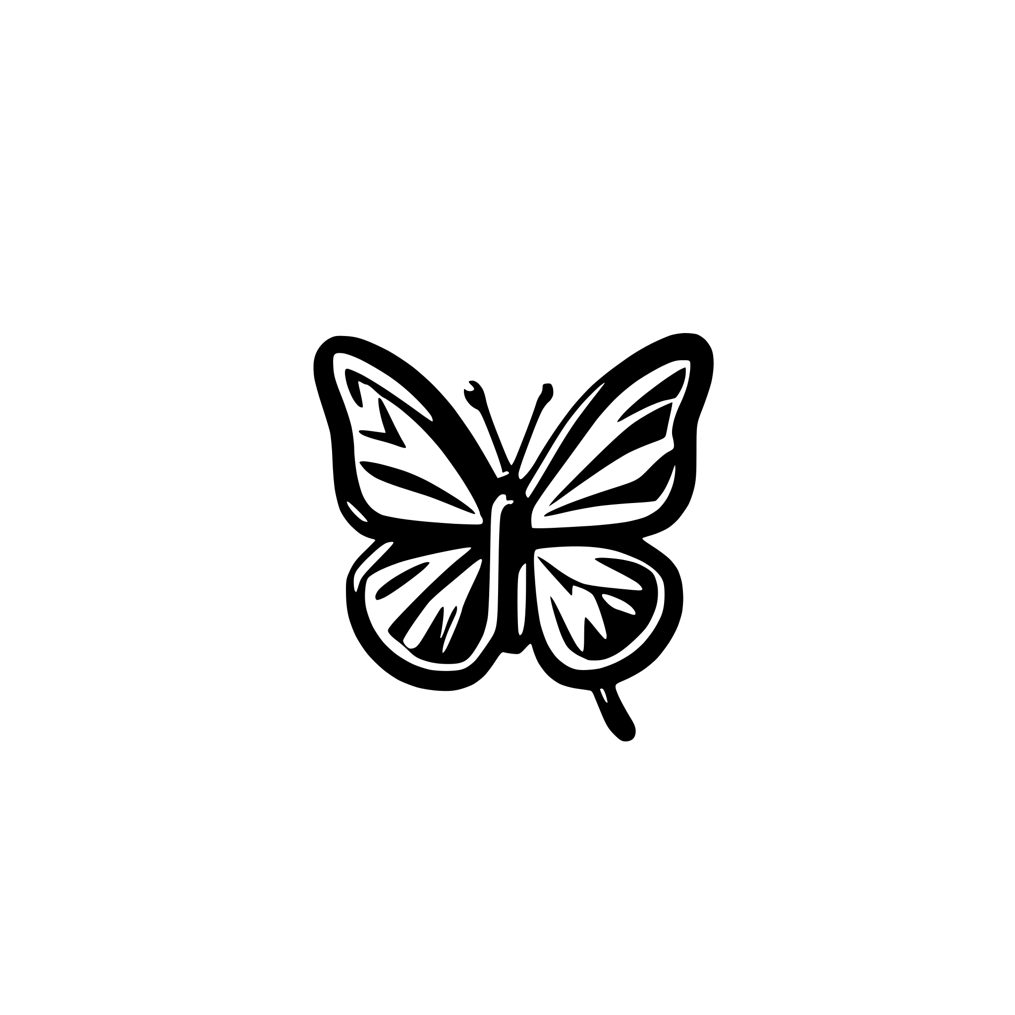 AI-generated SVG of a Logo "Papillon Sourcing House"