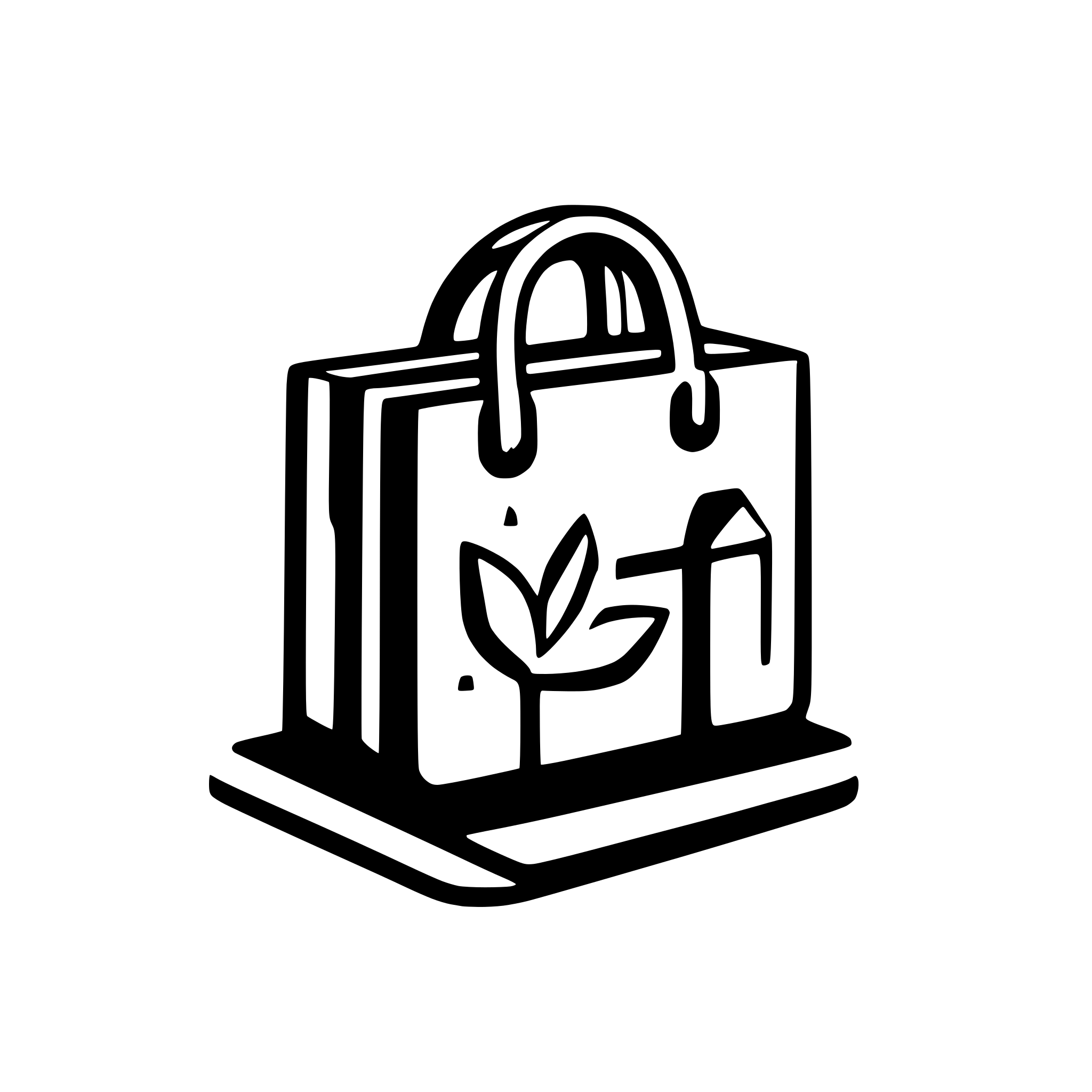 AI-generated SVG of a Logo featuring an abstract Inca-style house merged with a shopping bag icon, reflecting traditional culture with a modern, minimalistic design. Geometric shapes, smooth curves, nature-inspired