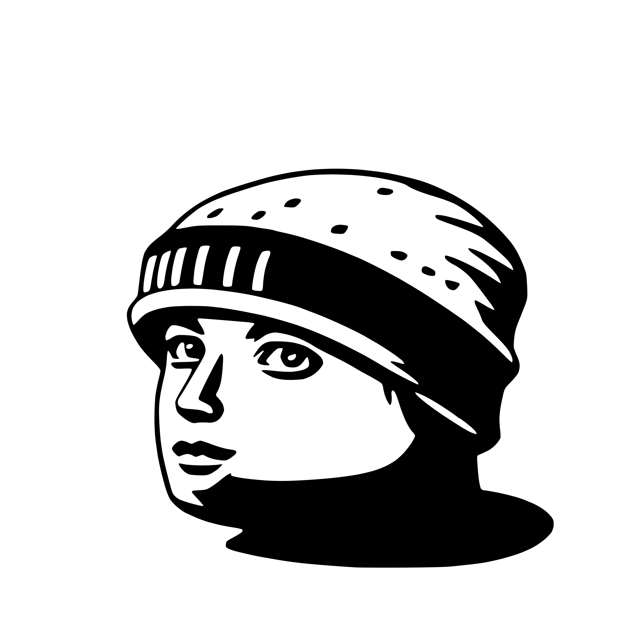 AI-generated SVG of a beanie