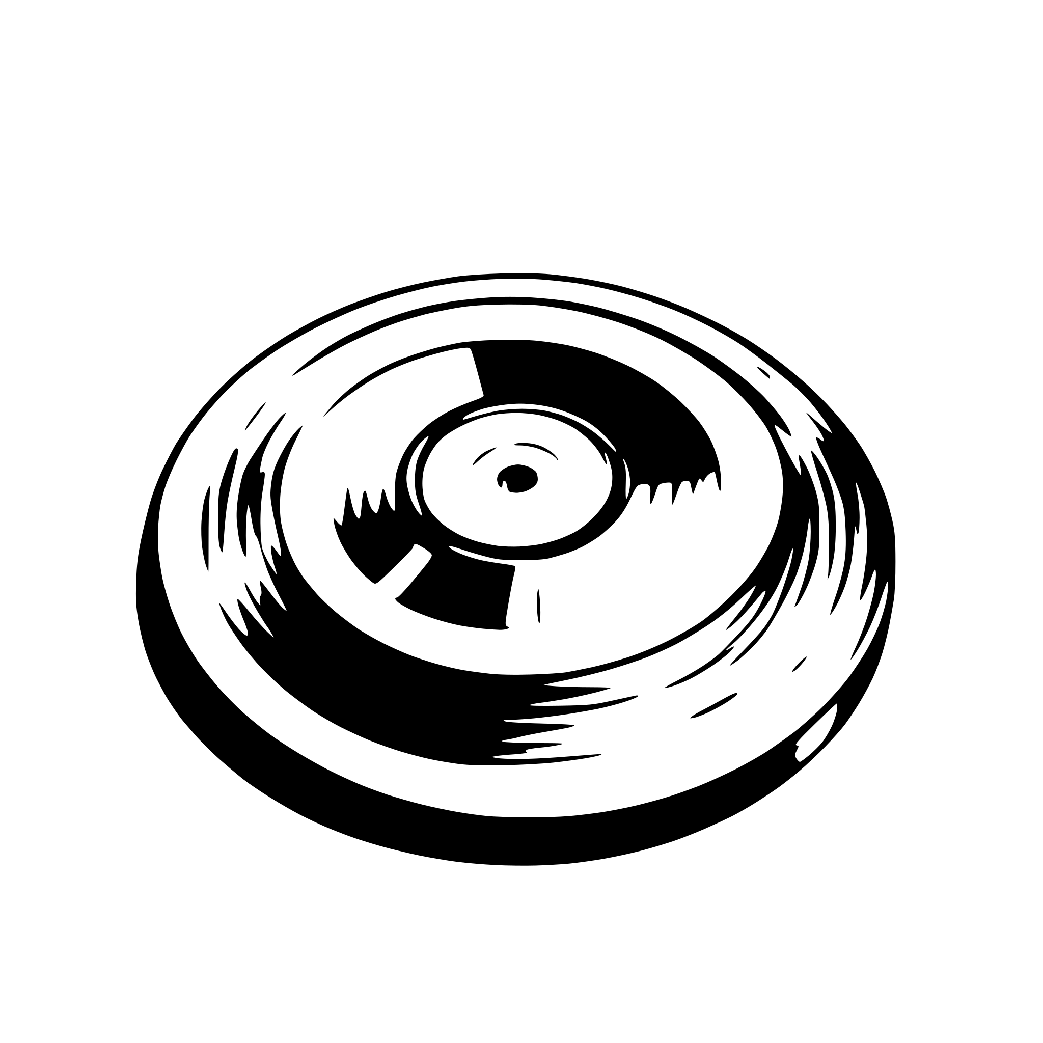 AI-generated SVG of a vinyl record