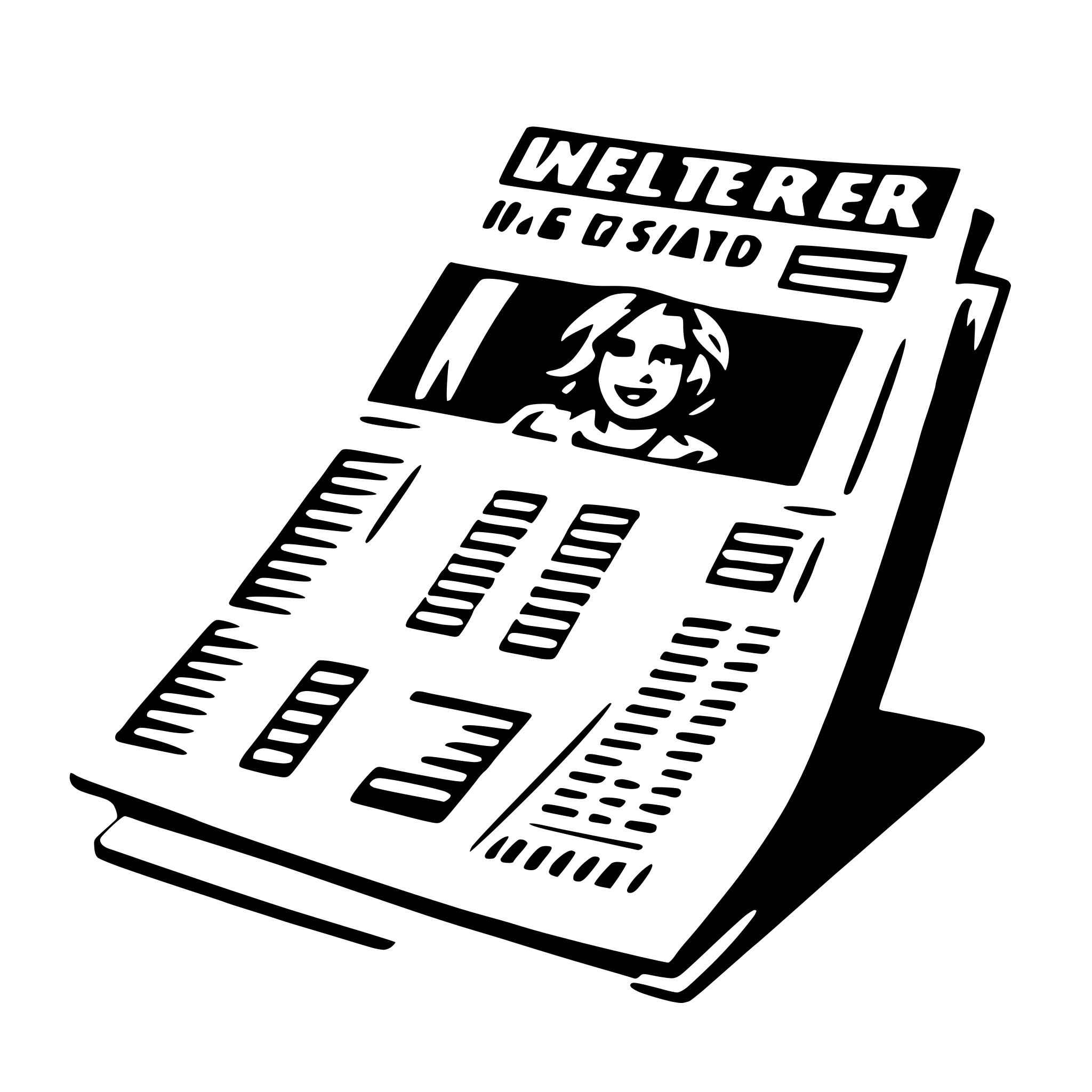 AI-generated SVG of 'newspaper'