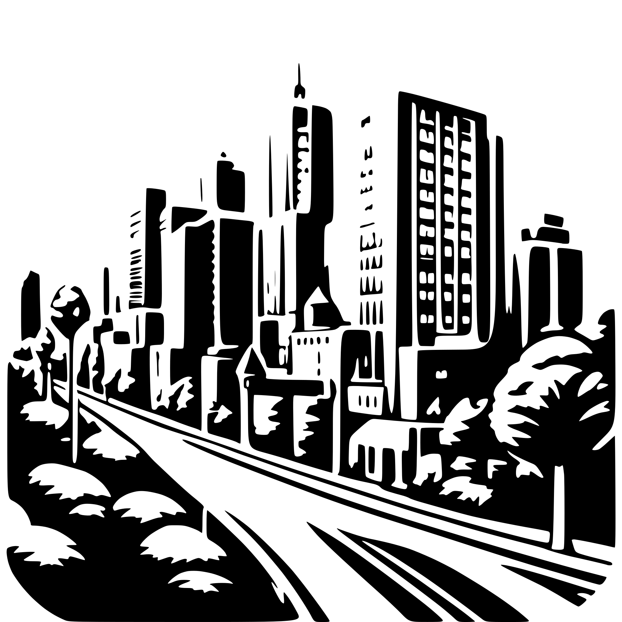 AI-generated SVG of 'city block schwarzplan map'