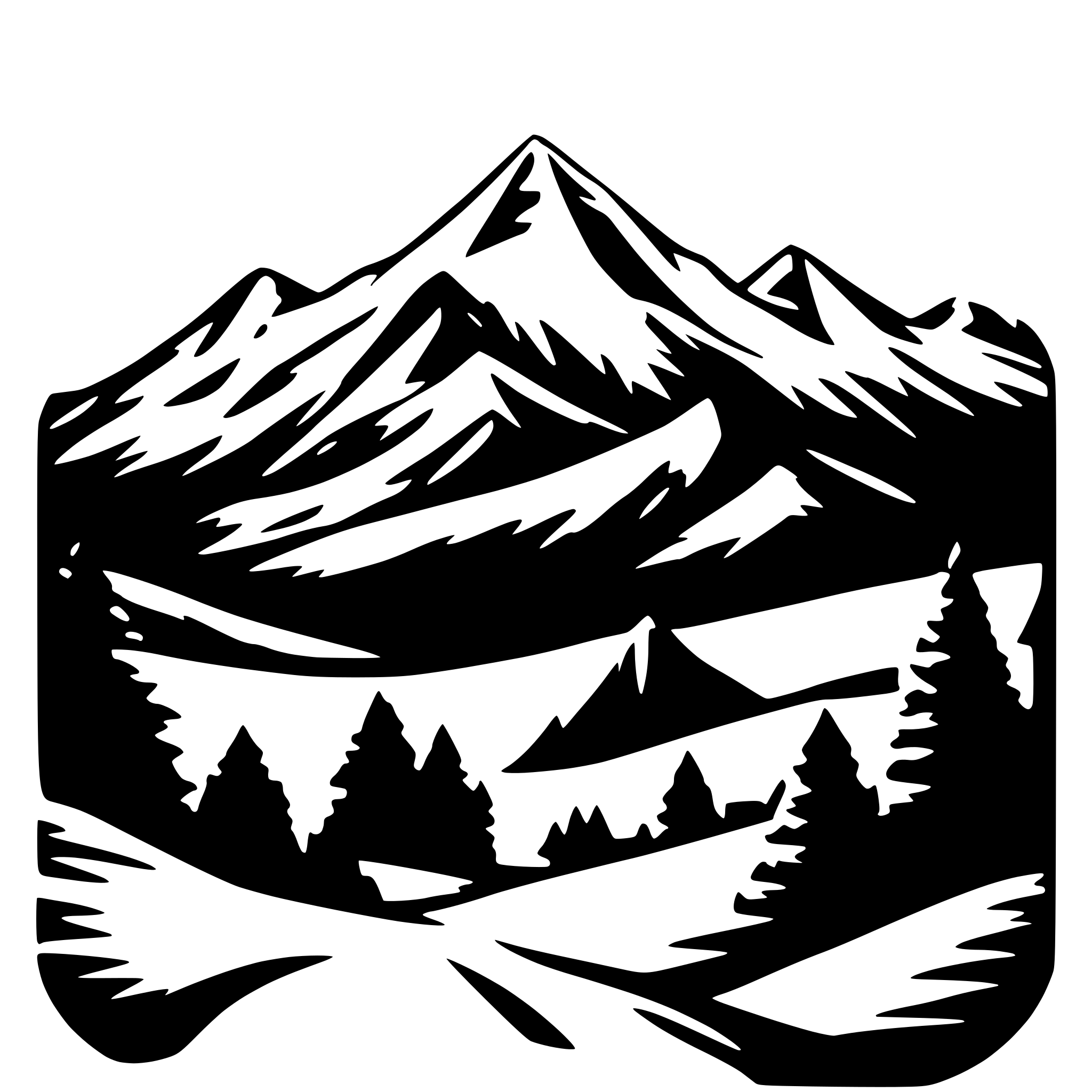 AI-generated SVG of a mountains