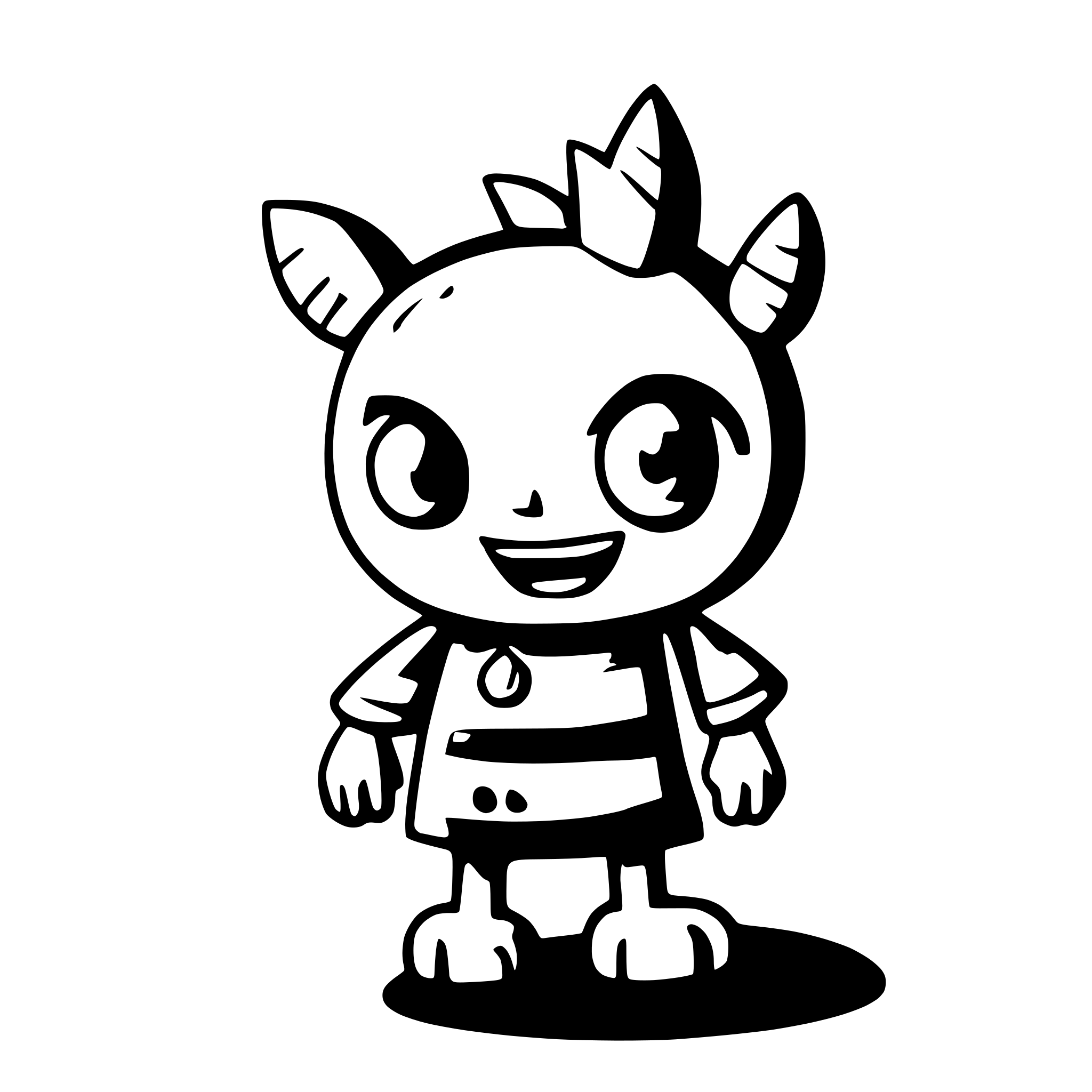 AI-generated SVG of a monster