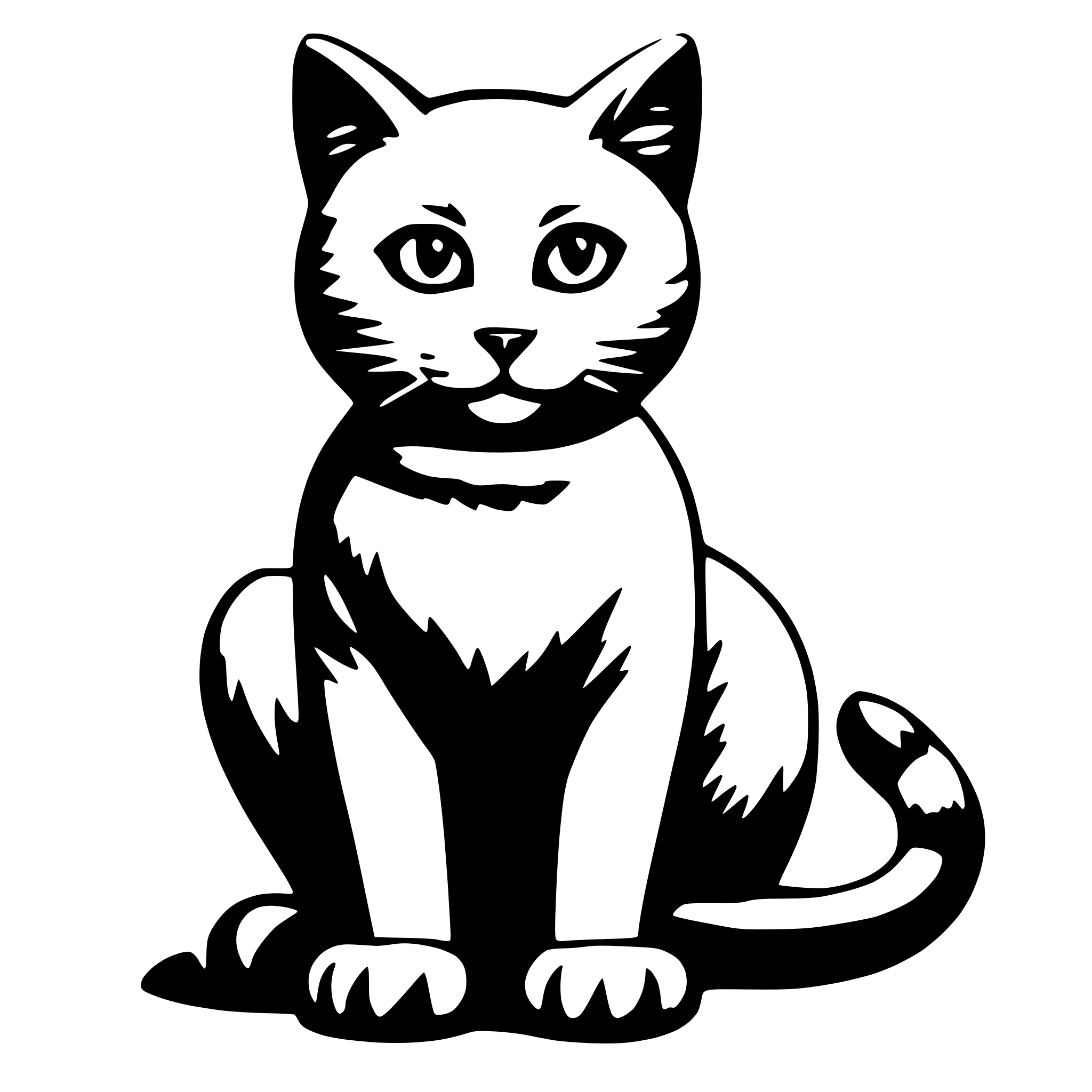 AI-generated SVG of a a cat
