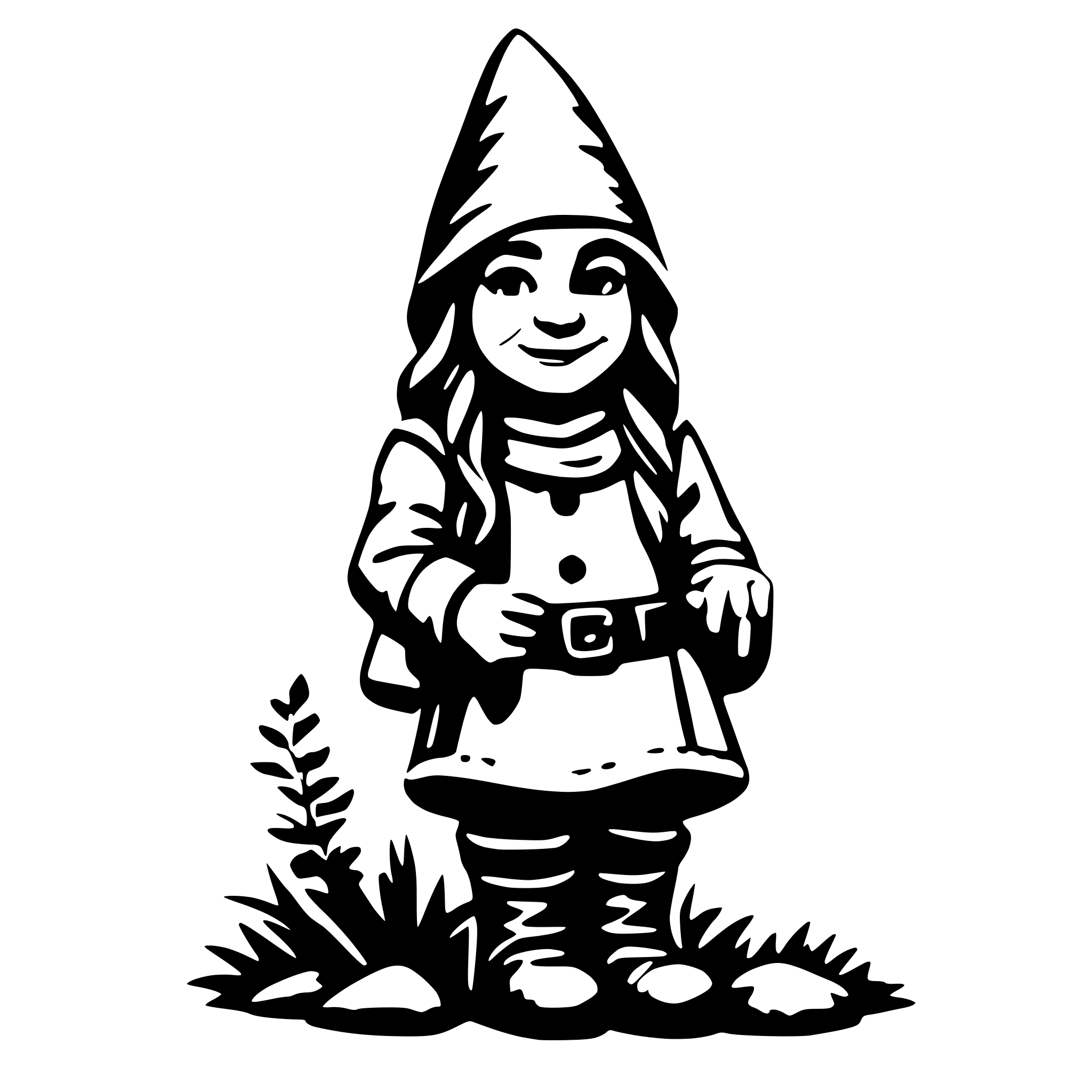 AI-generated SVG of 'female gnome'