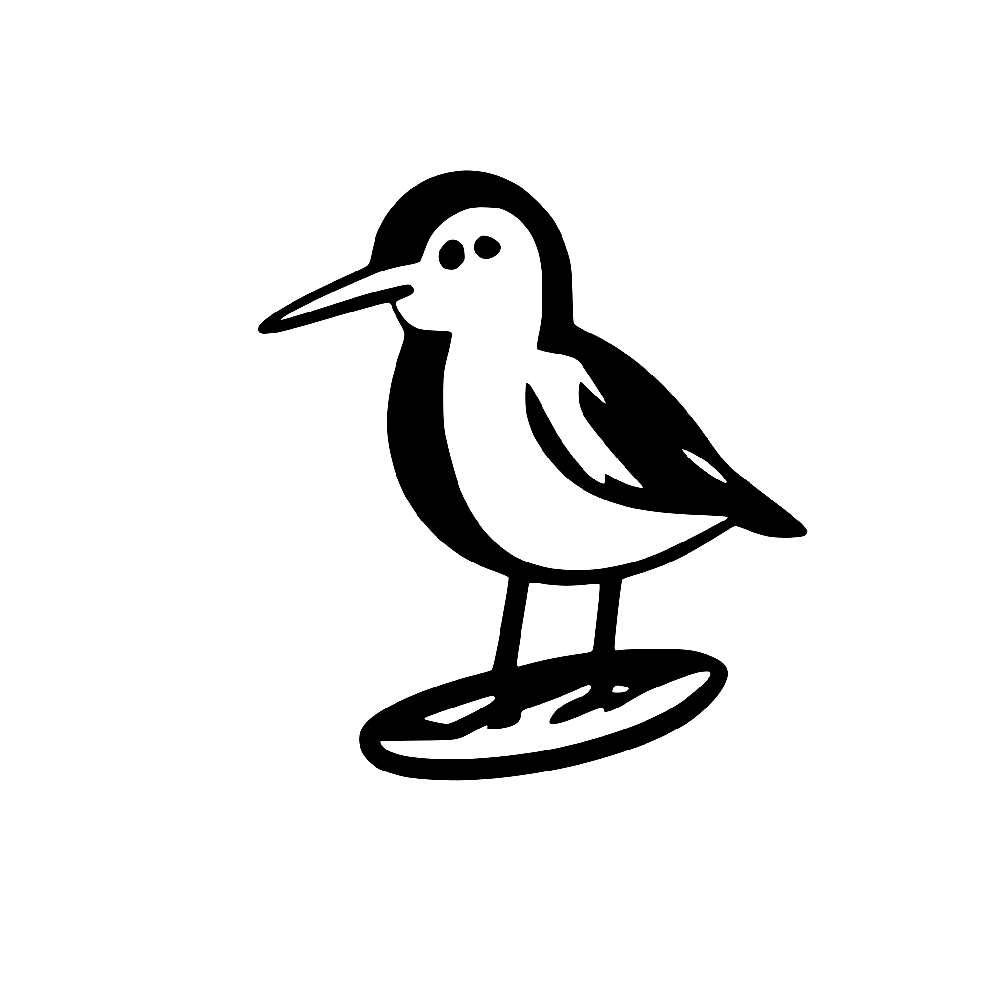 AI-generated SVG of a spoon-bileld sandpiper