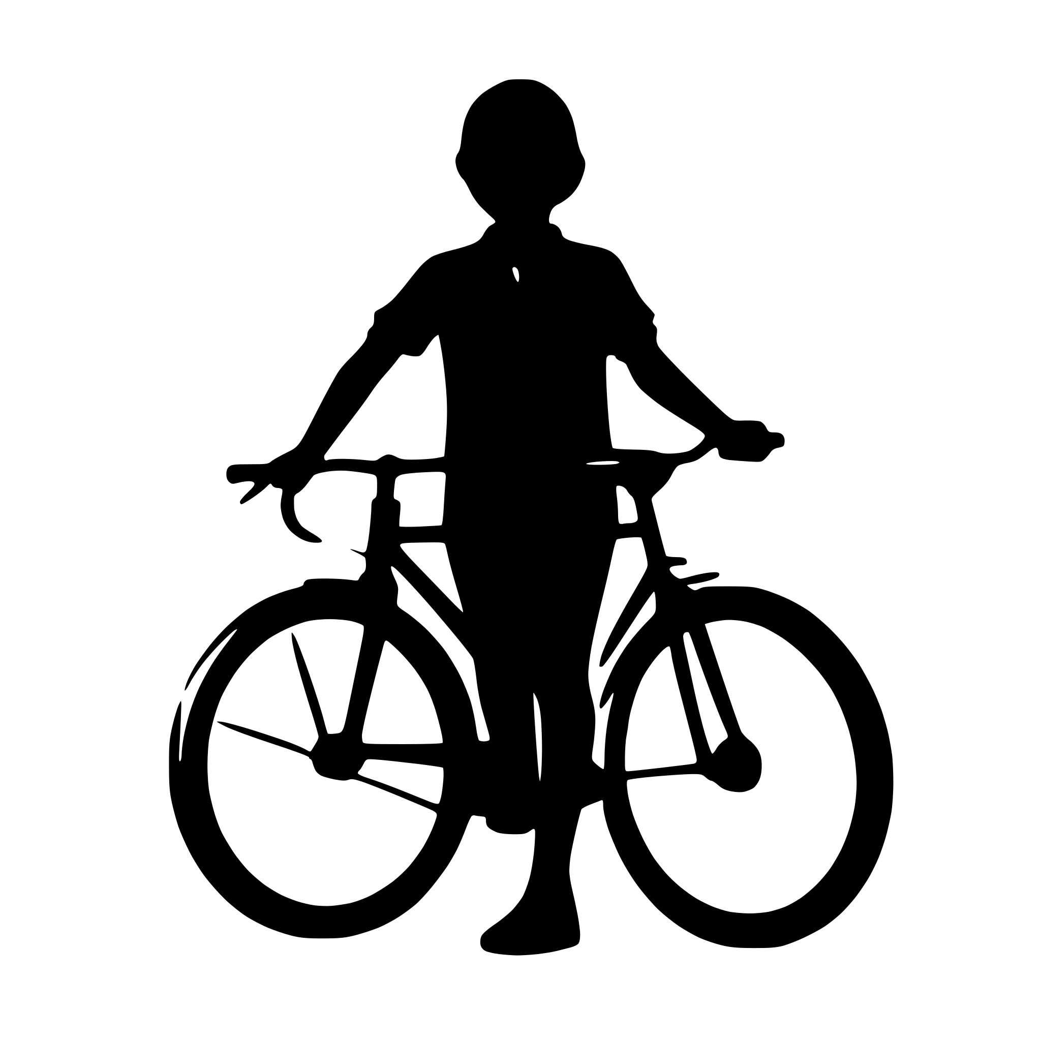 AI-generated SVG of 'a cycle silhouette vector with a white background'
