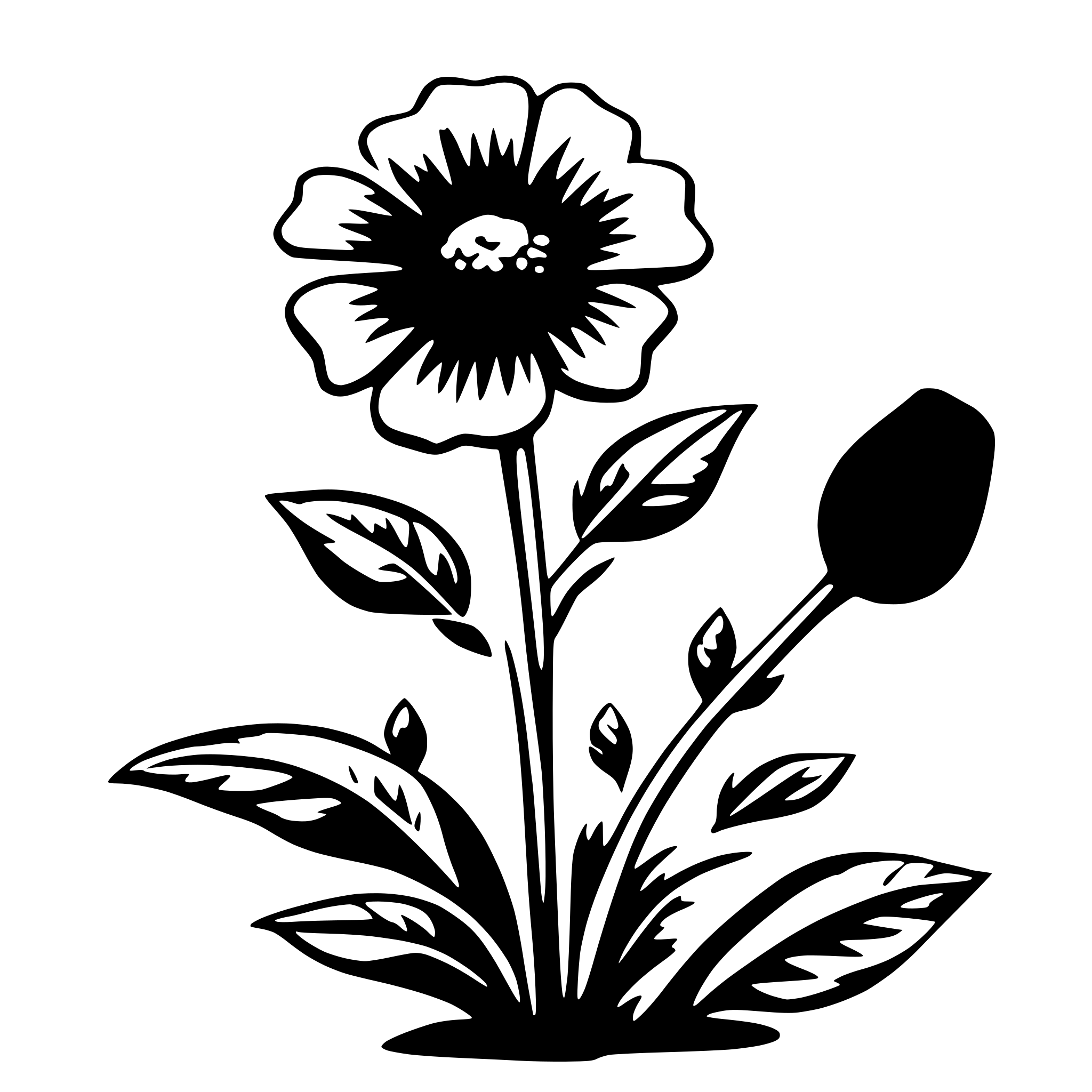 AI-generated SVG of 'red floer'