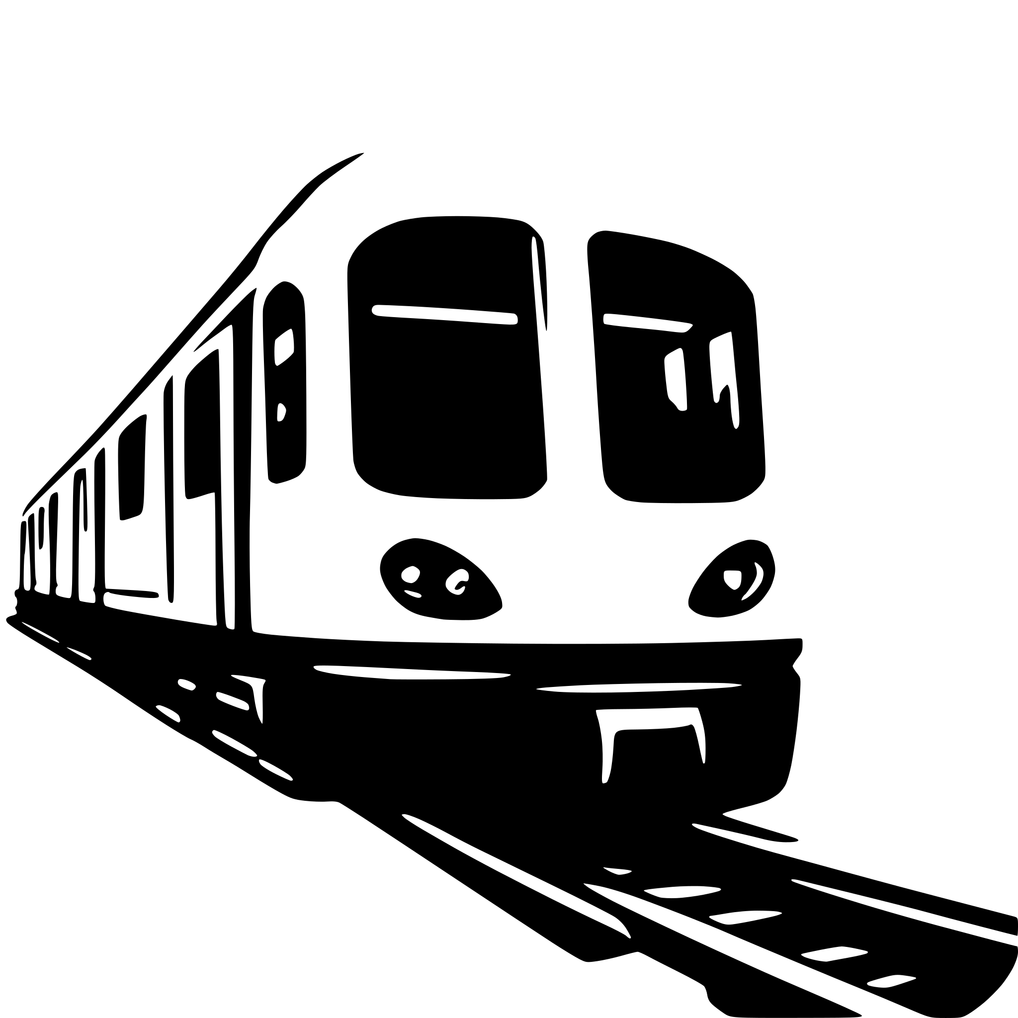 AI-generated SVG of 'metro train'