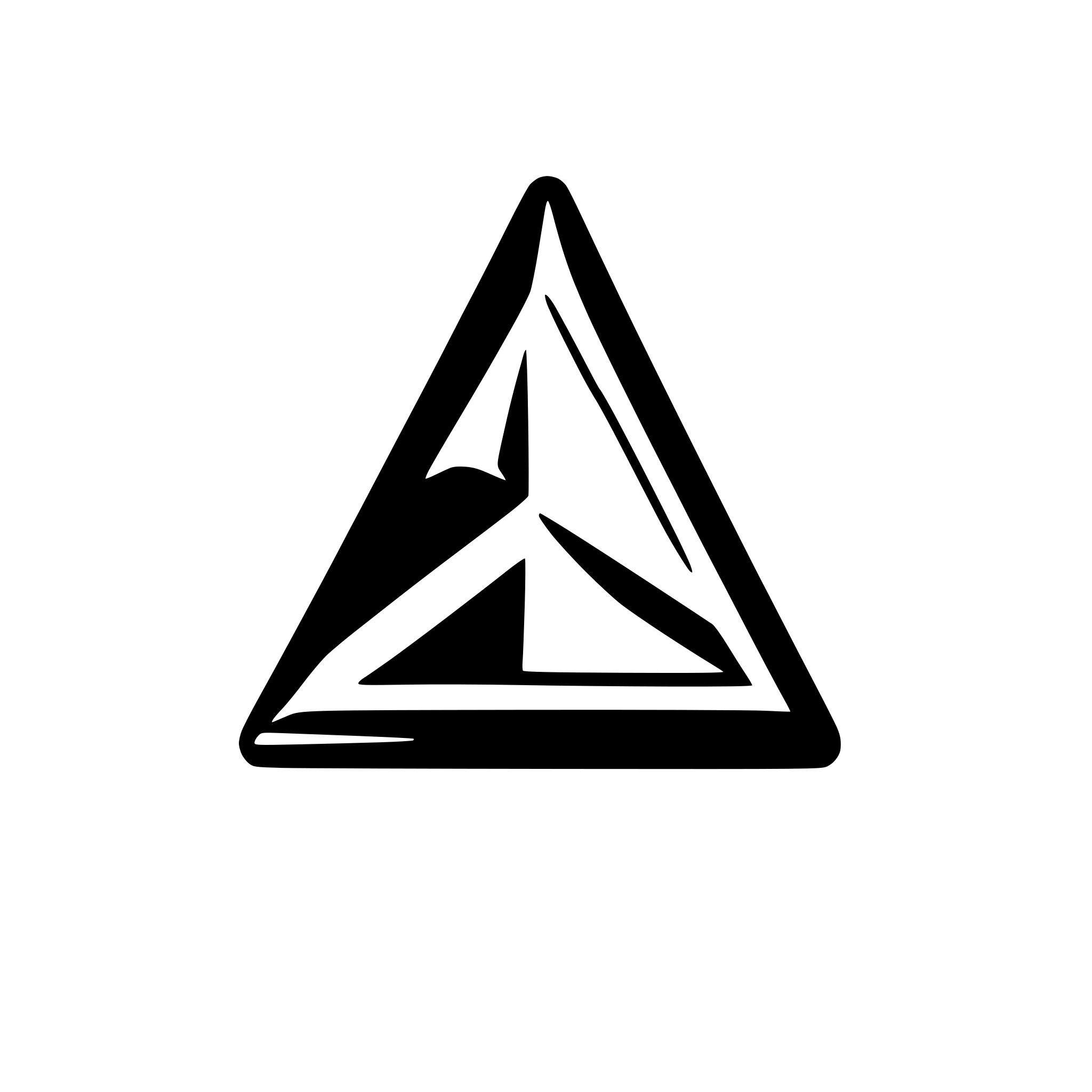 AI-generated SVG of '3 triangles logo depicting tachyon'