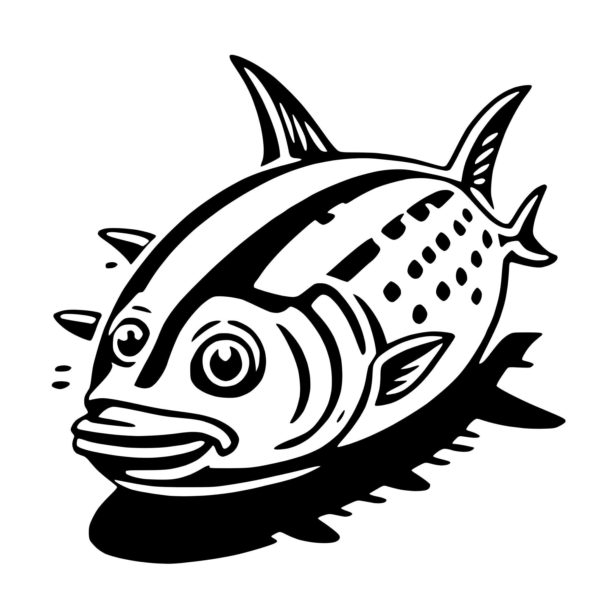 AI-generated SVG of a tuna
