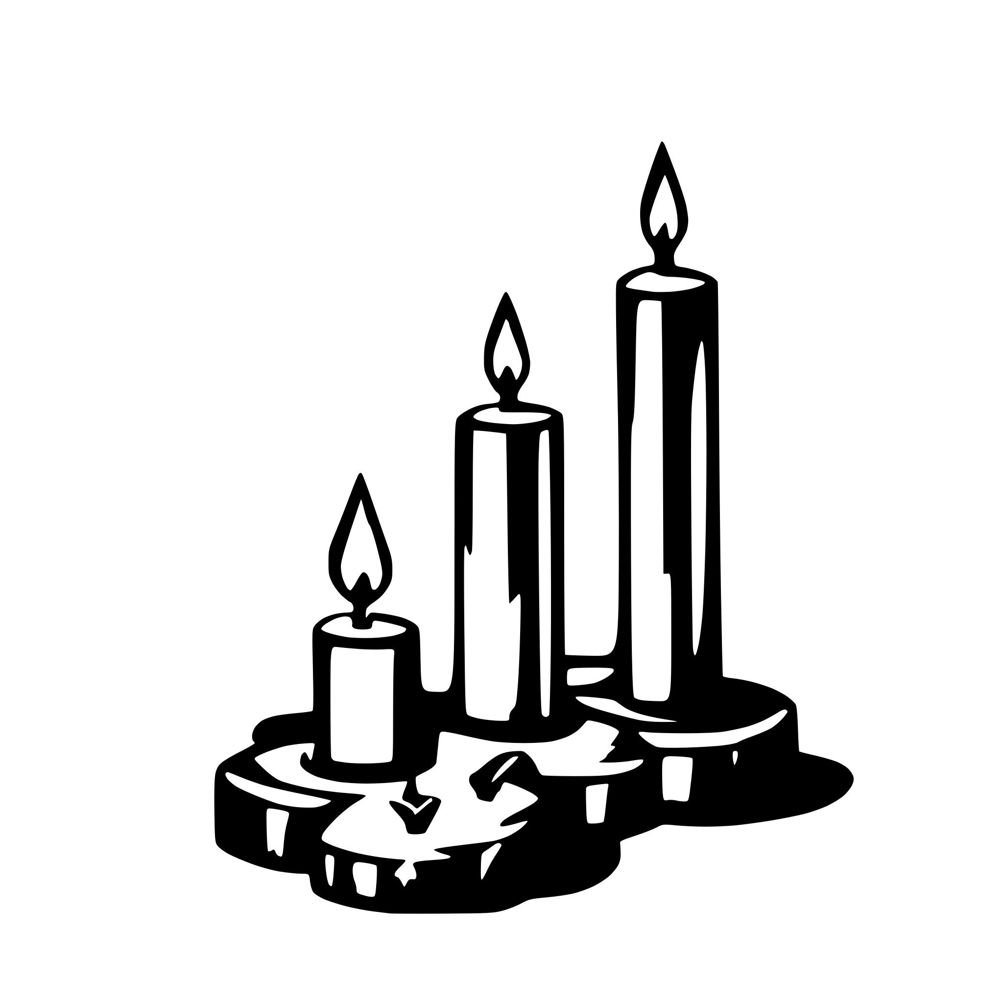 AI-generated SVG of a candles