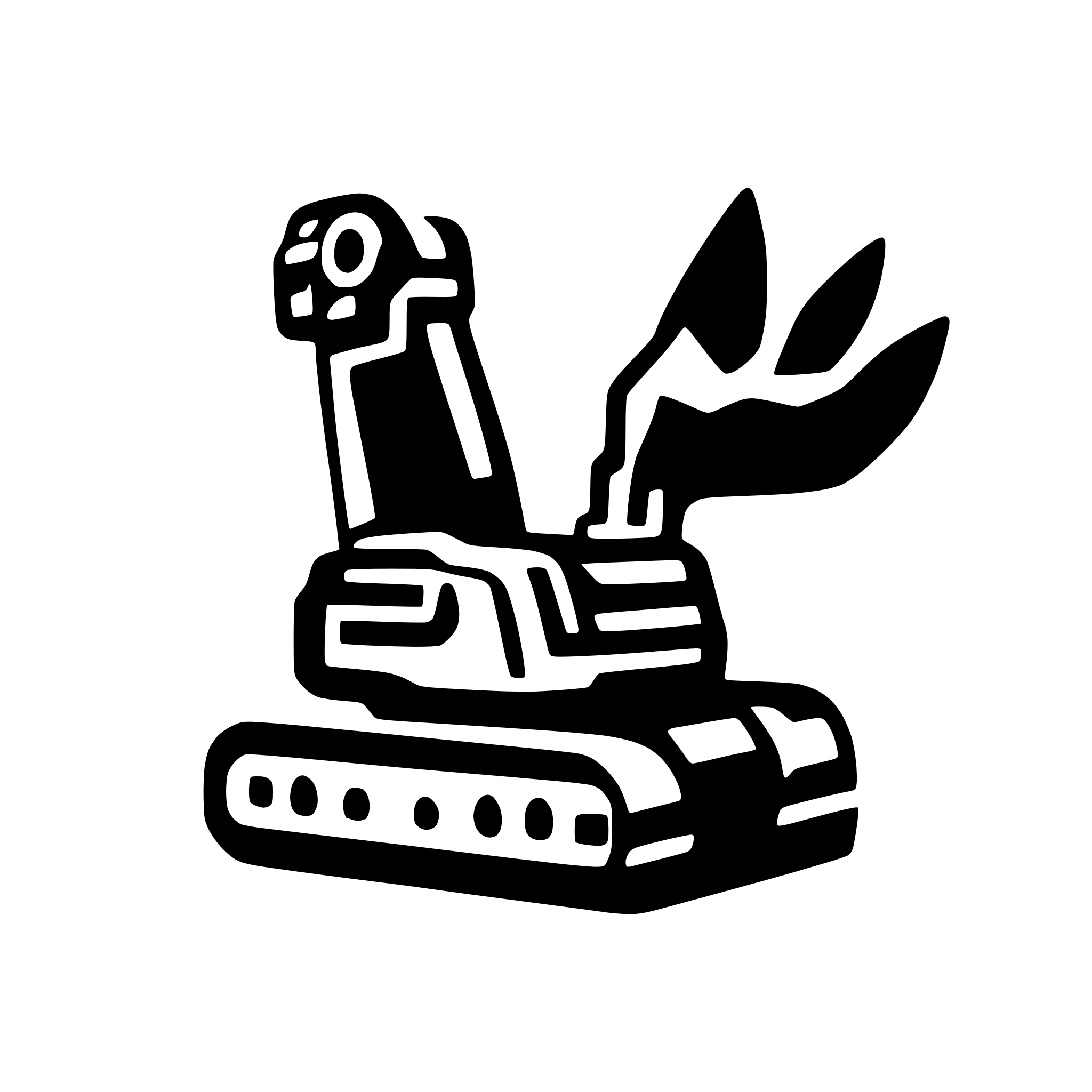 AI-generated SVG of a Simple icon for logo, excavator claw