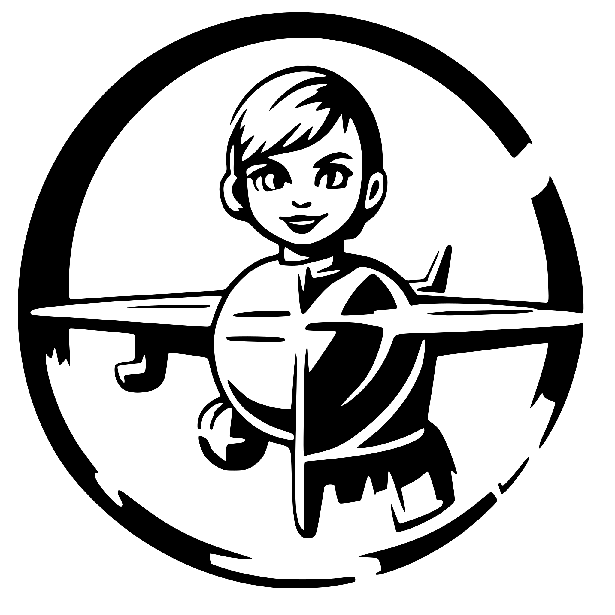 AI-generated SVG of a plane with a cut boy in the cockpit