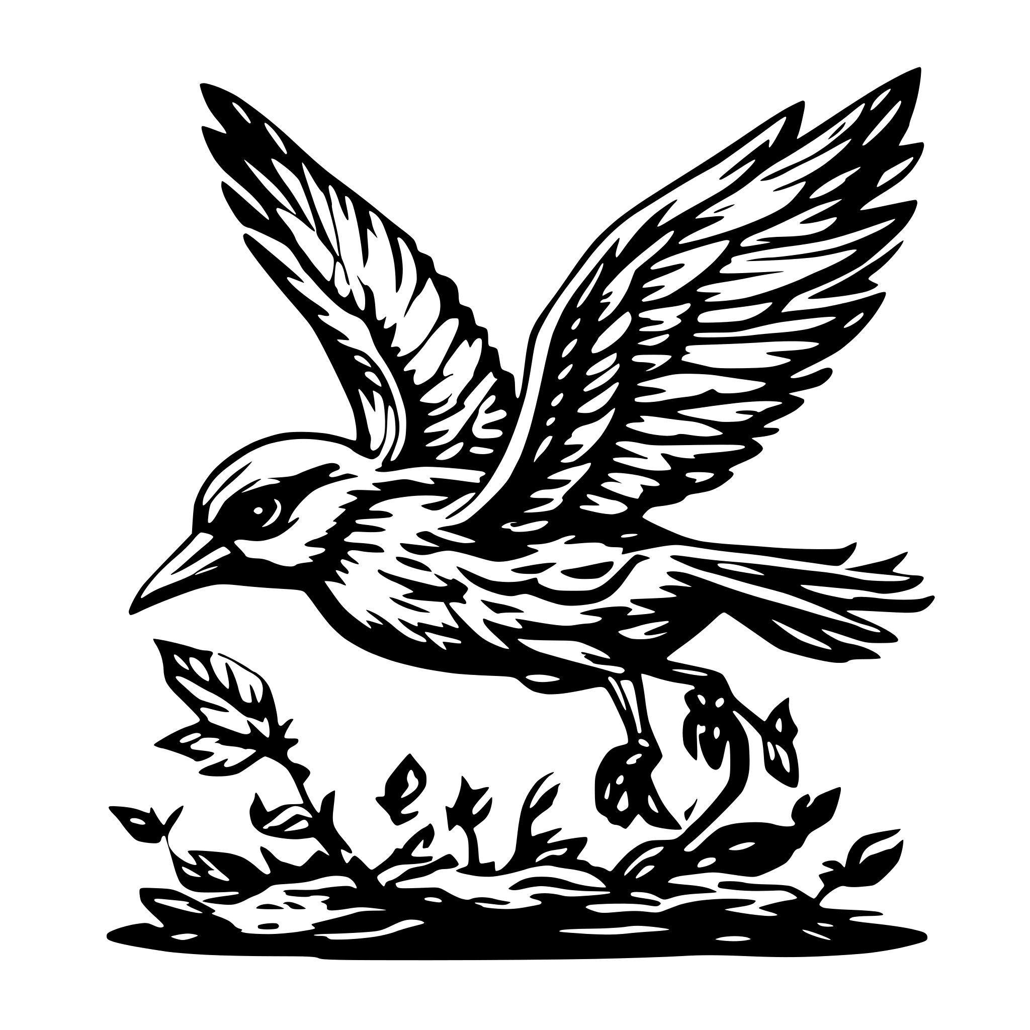 AI-generated SVG of a create flying bird bundle svg