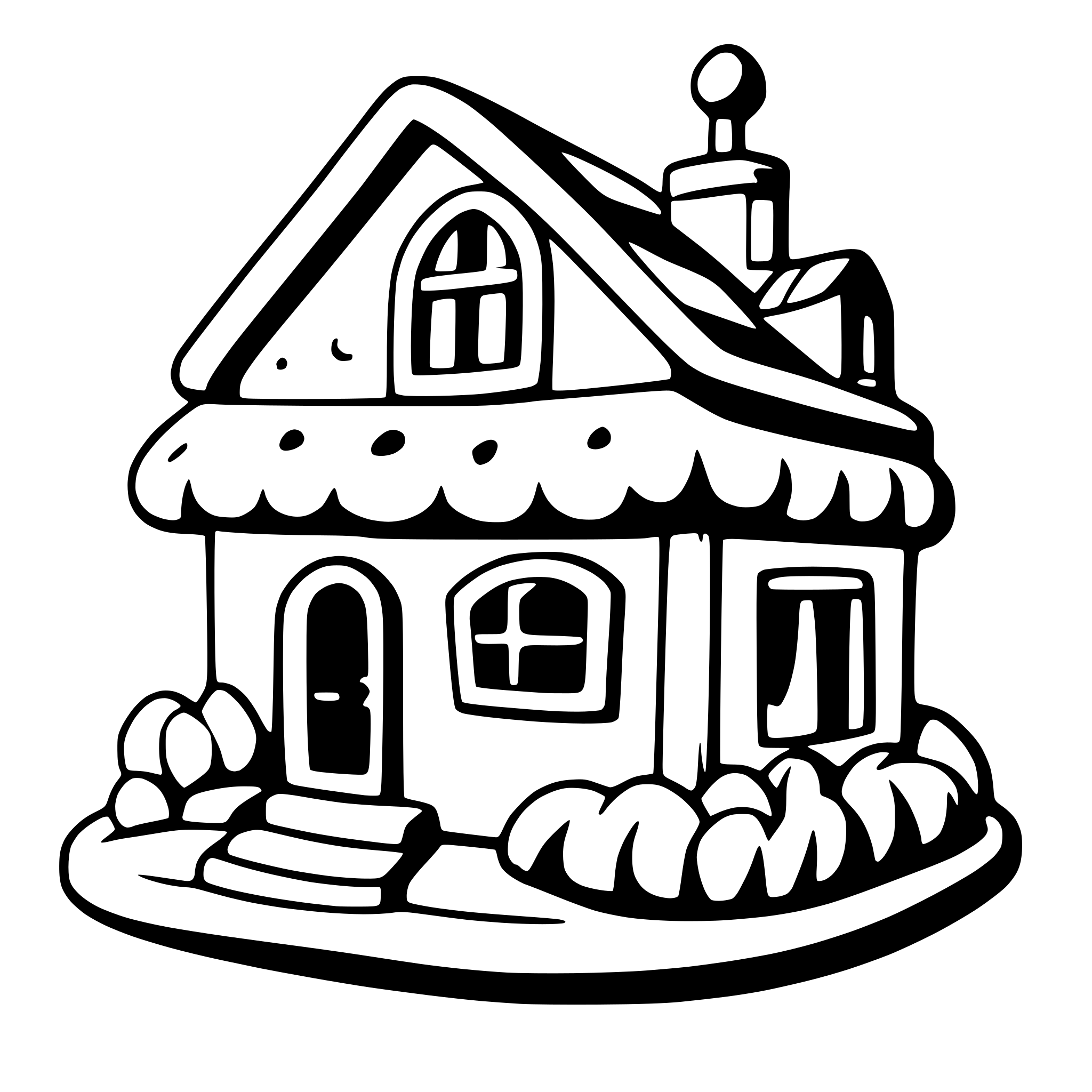 AI-generated SVG of 'dream home like a cake'