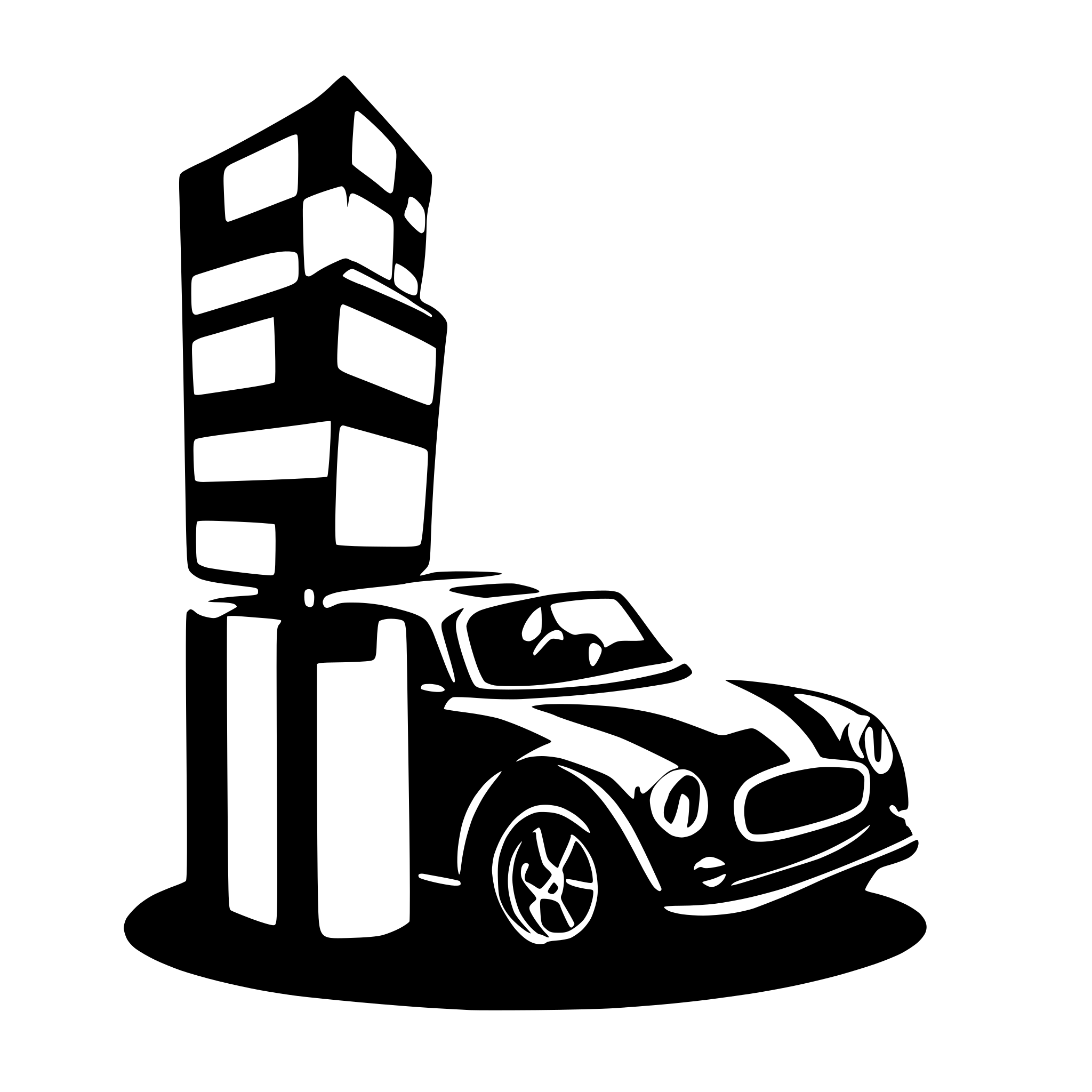 AI-generated SVG of a mini grand prix birthday invitation card