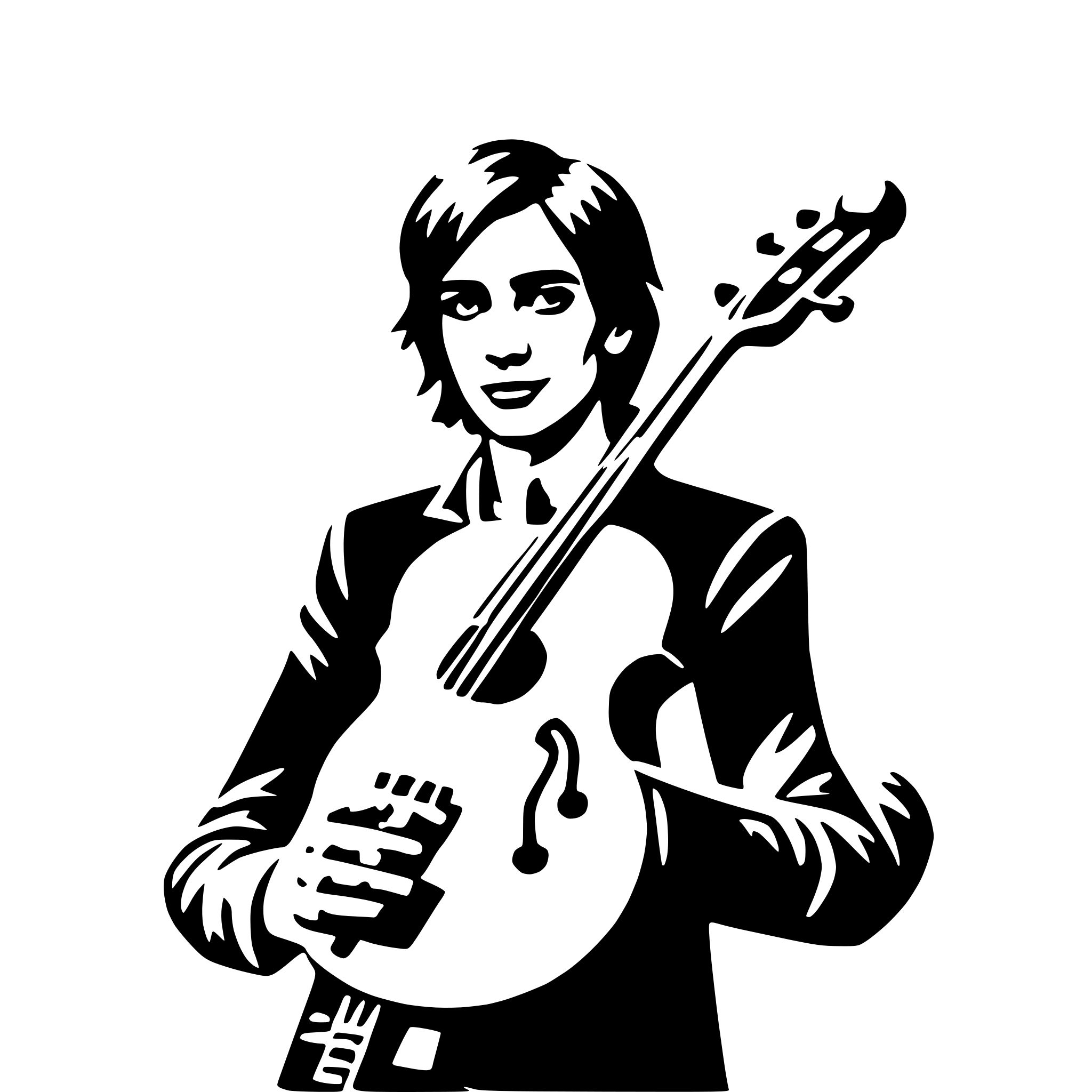 AI-generated SVG of 'musician'