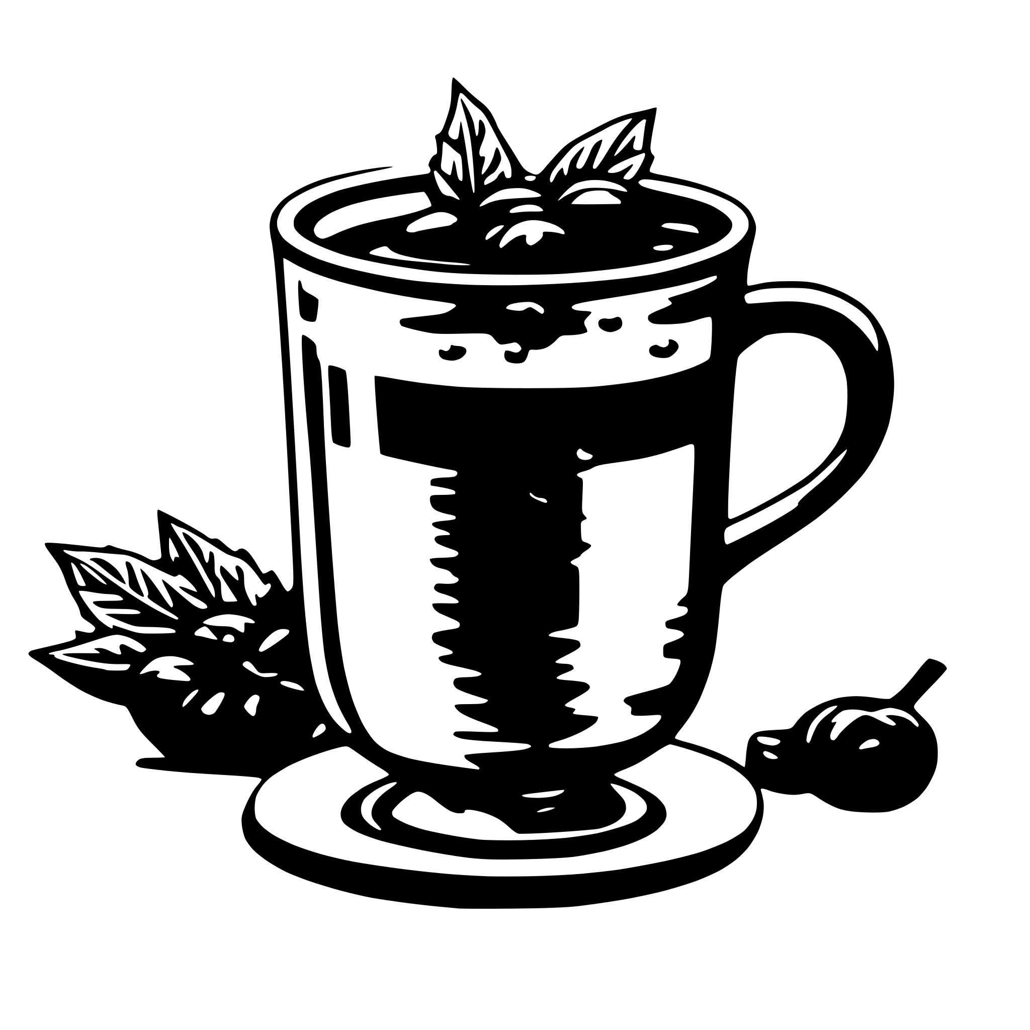 AI-generated SVG of 'simple mulled wine cup'