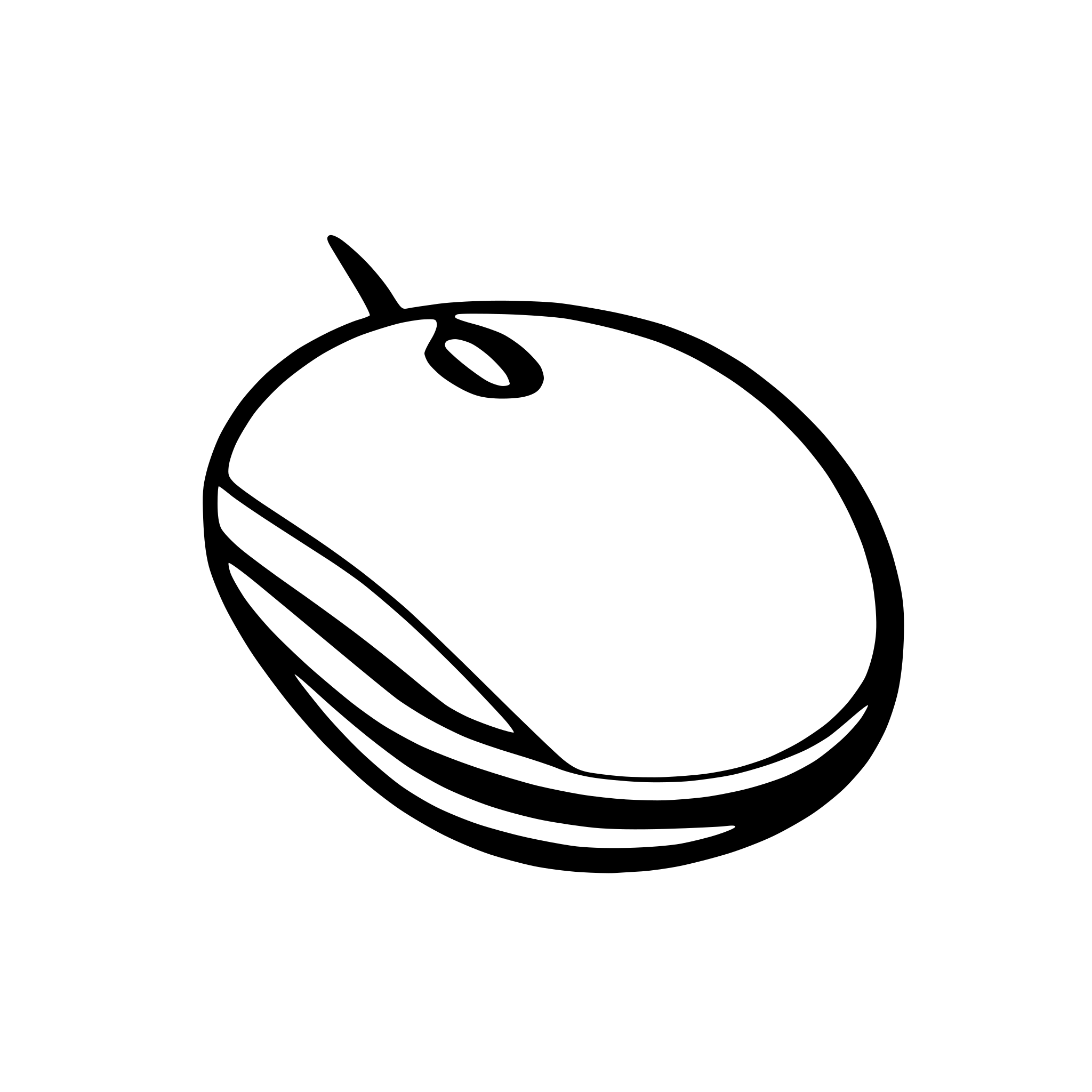 AI-generated SVG of a Computer mouse with speed lines