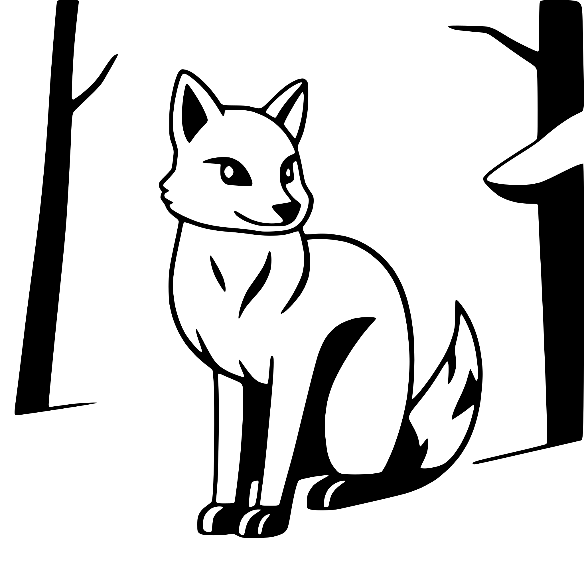 AI-generated SVG of a fox in snow-covered woods