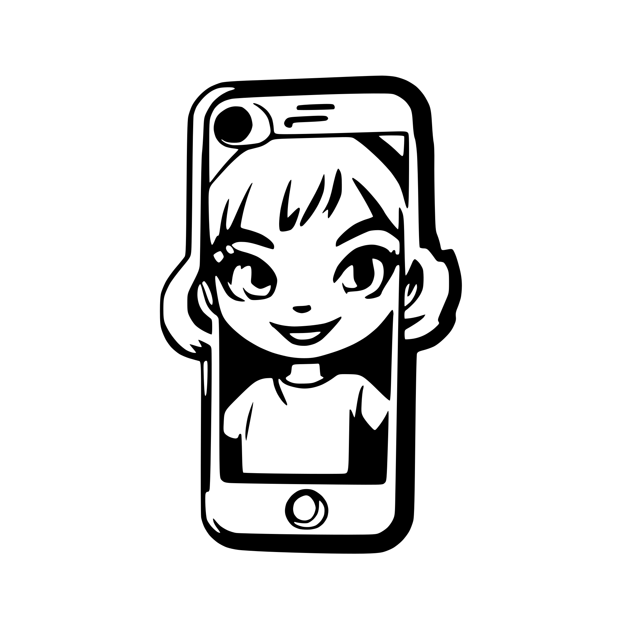 AI-generated SVG of 'iphone screen'