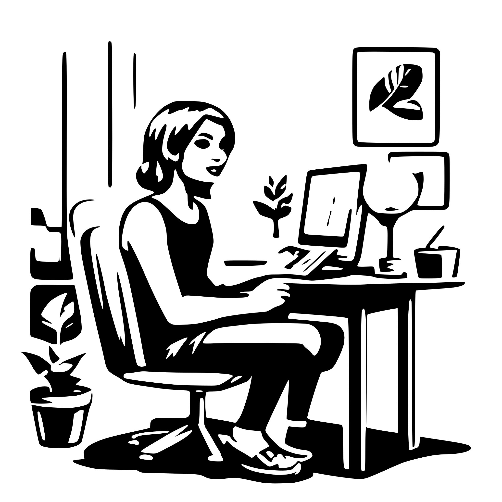 AI-generated SVG of a Make money online from home