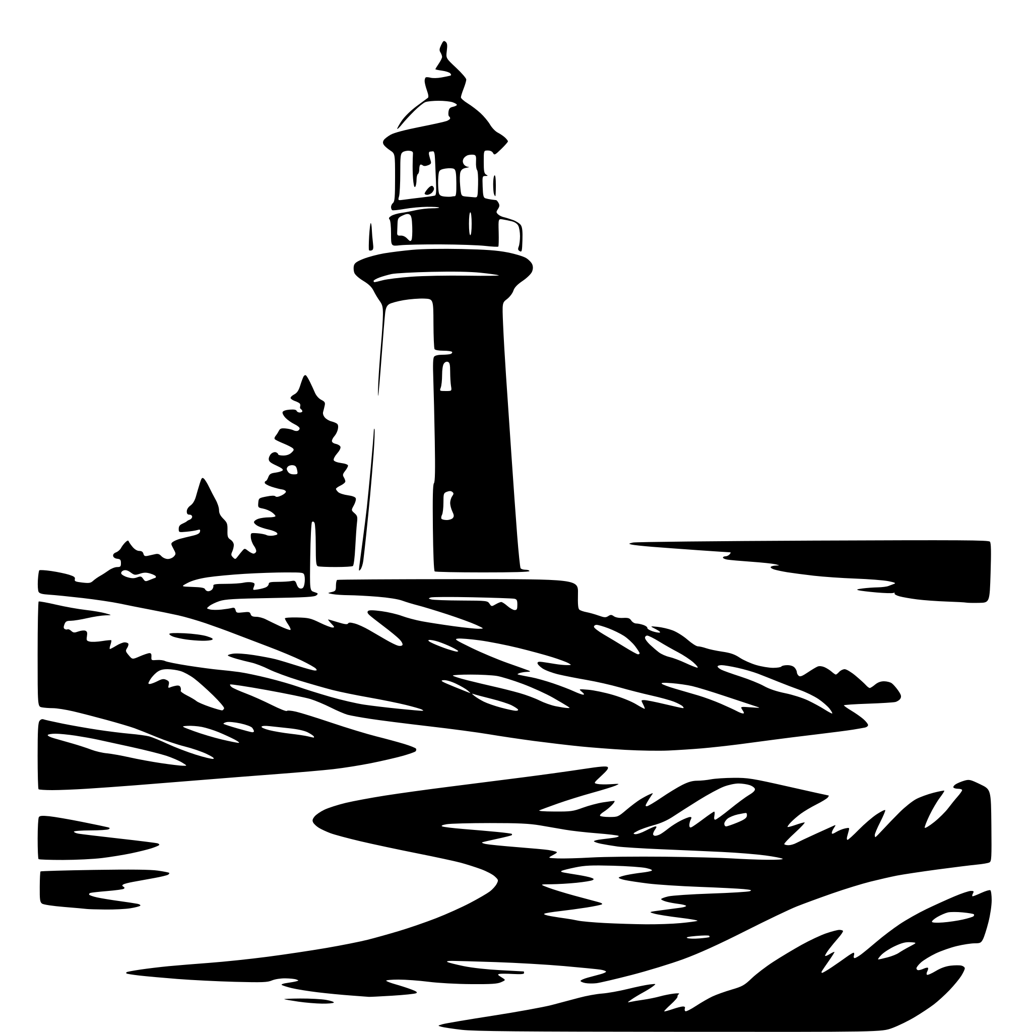 AI-generated SVG of 'a lighthouse overlooking the ocean'