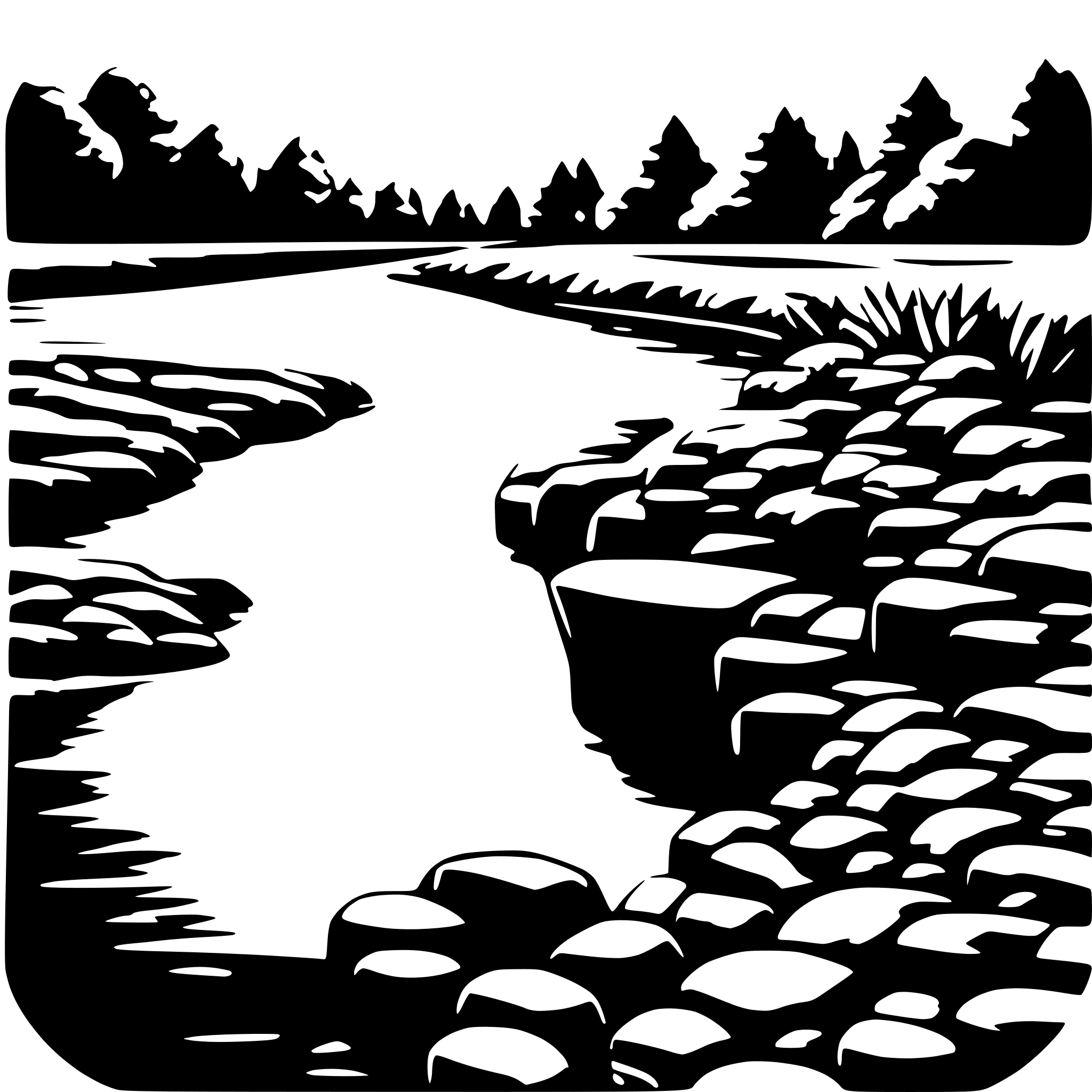 AI-generated SVG of 'chemical substances in a river'