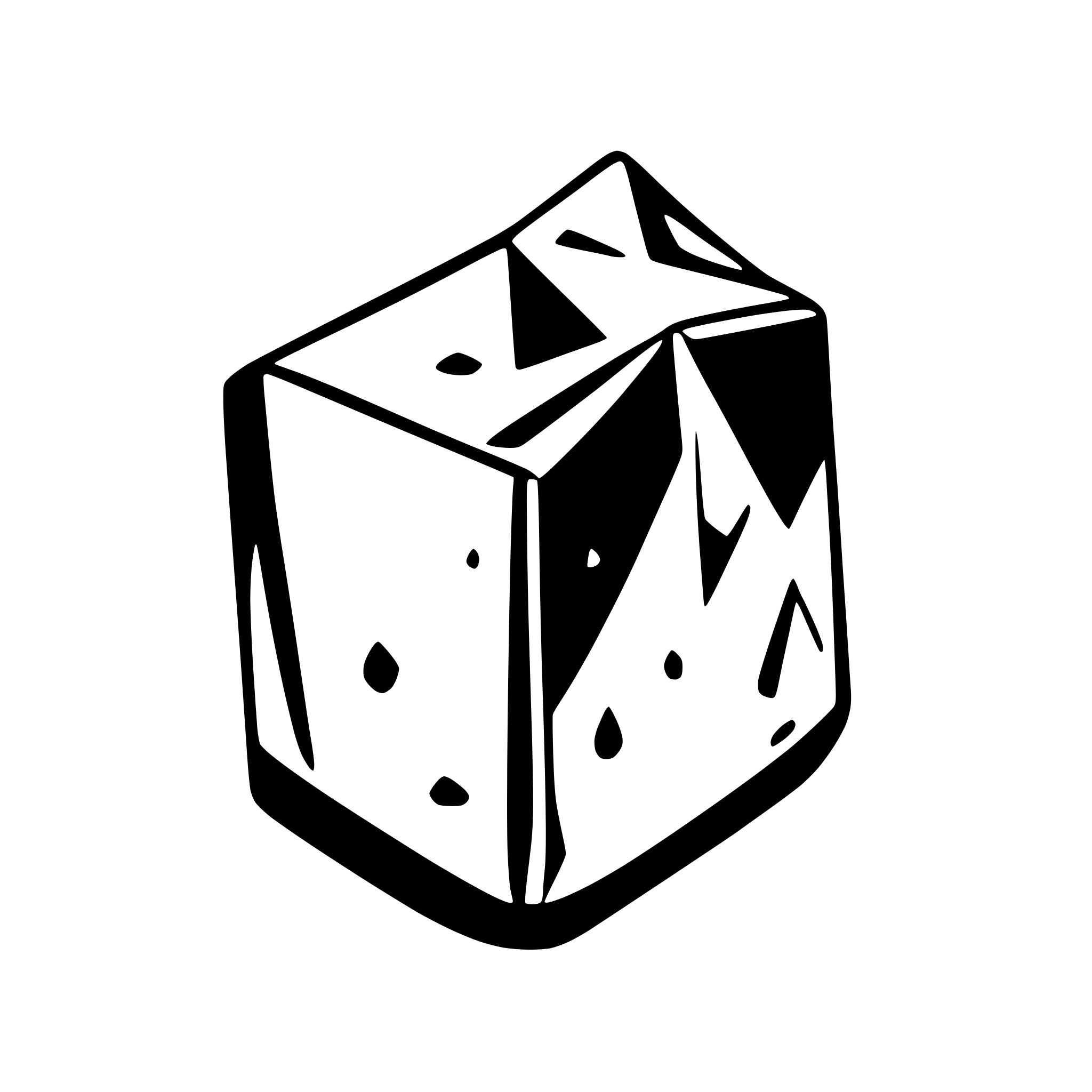 AI-generated SVG of a bronze ore in a shape of small square shard, clean patterns, no mess, small holes within the shard