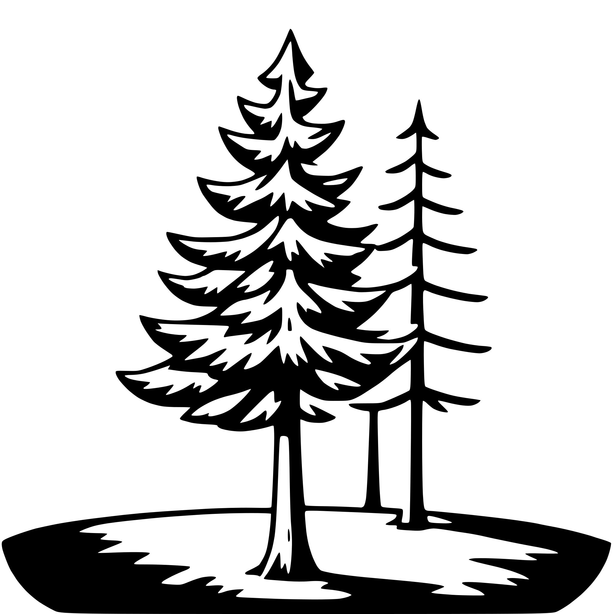 AI-generated SVG of a spruce tree