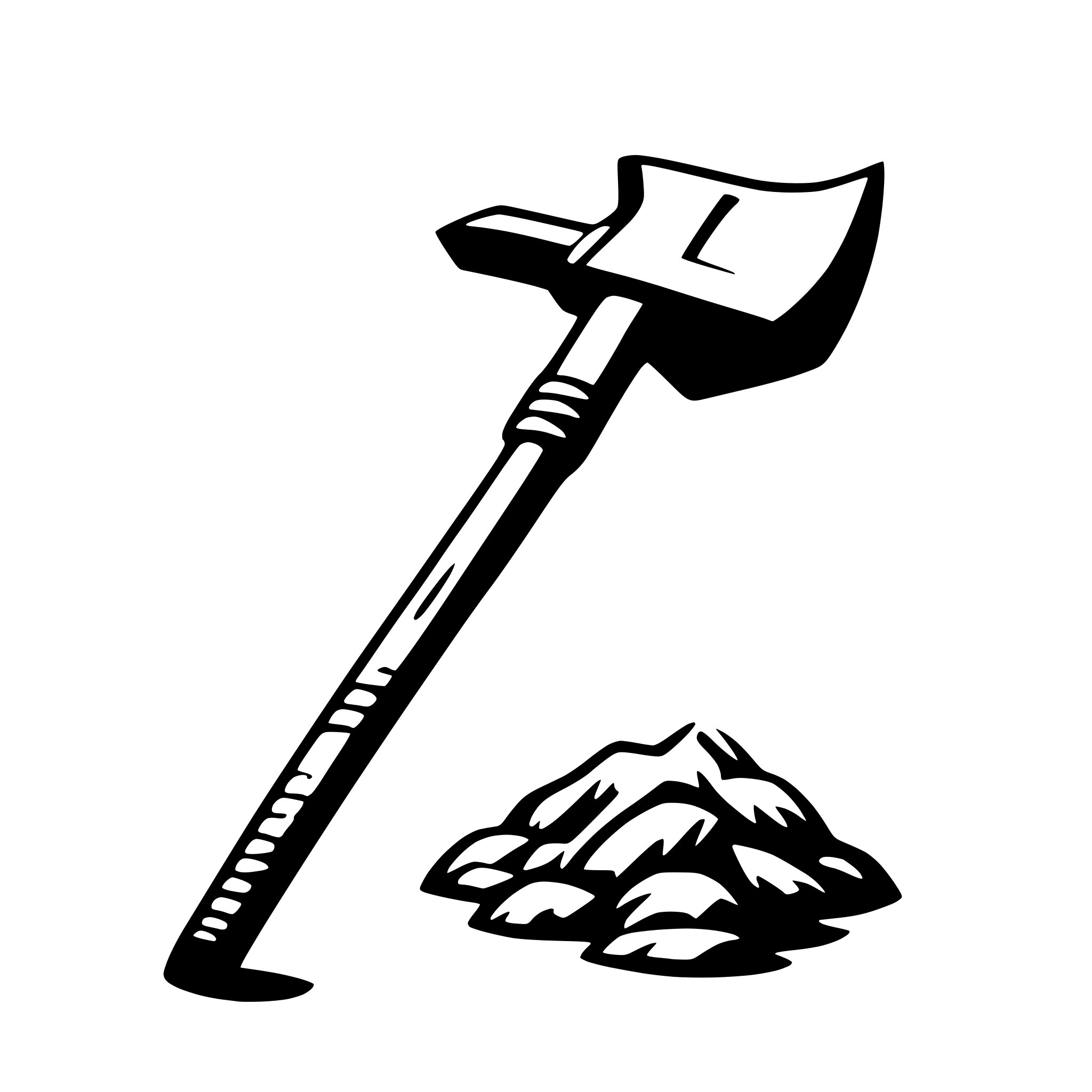 AI-generated SVG of a pickaxe