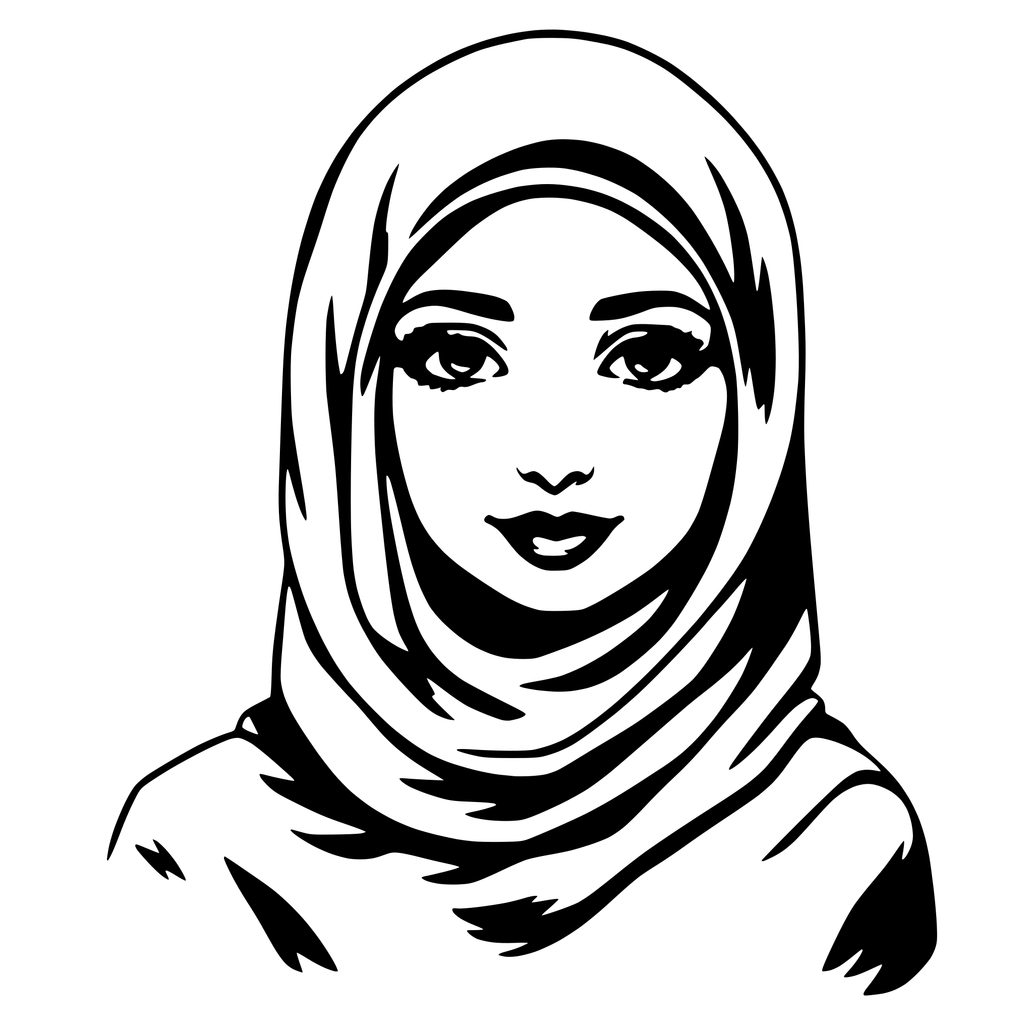 AI-generated SVG of 'turkish hijab'