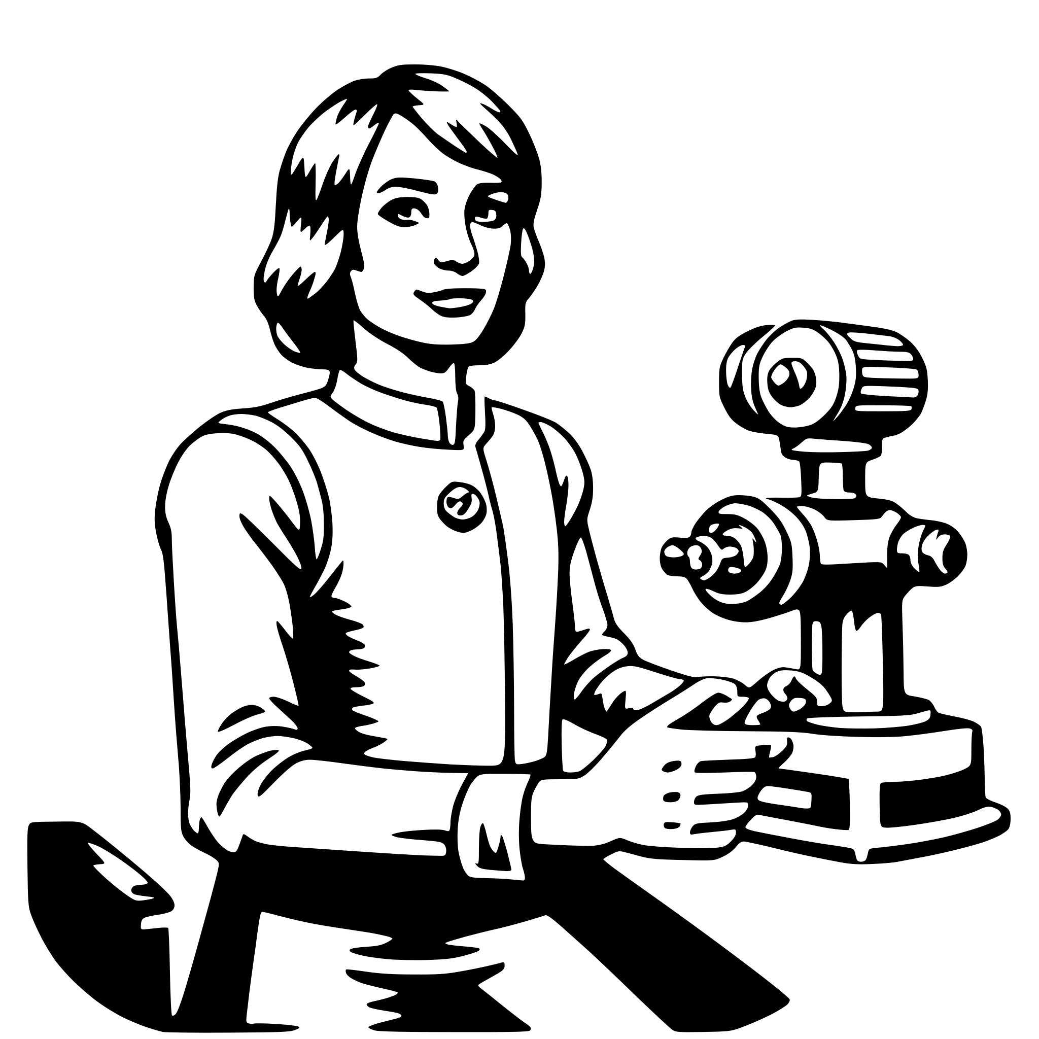 AI-generated SVG of 'machine operator'