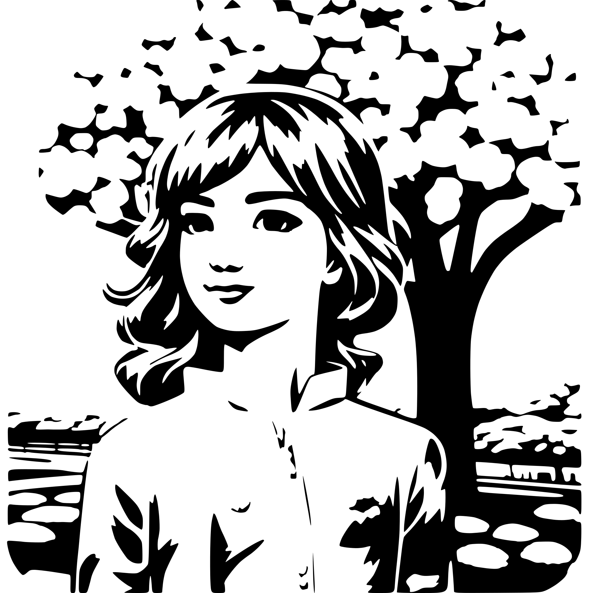 AI-generated SVG of a une jeune fille devant un cerisier en fleur et derrière elle tokyo AI-generated SVG of a une jeune fille devant un cerisier en fleur et derrière elle tokyo