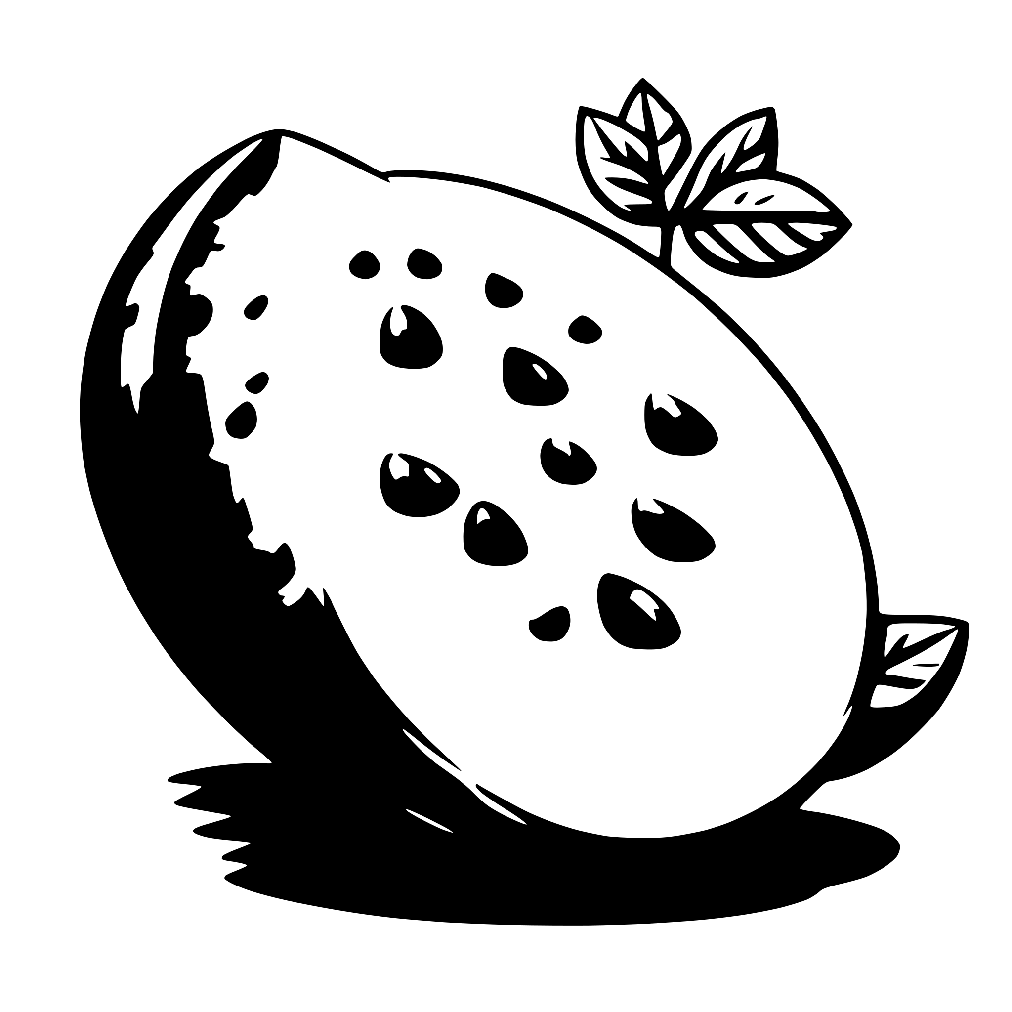 AI-generated SVG of a watermelon