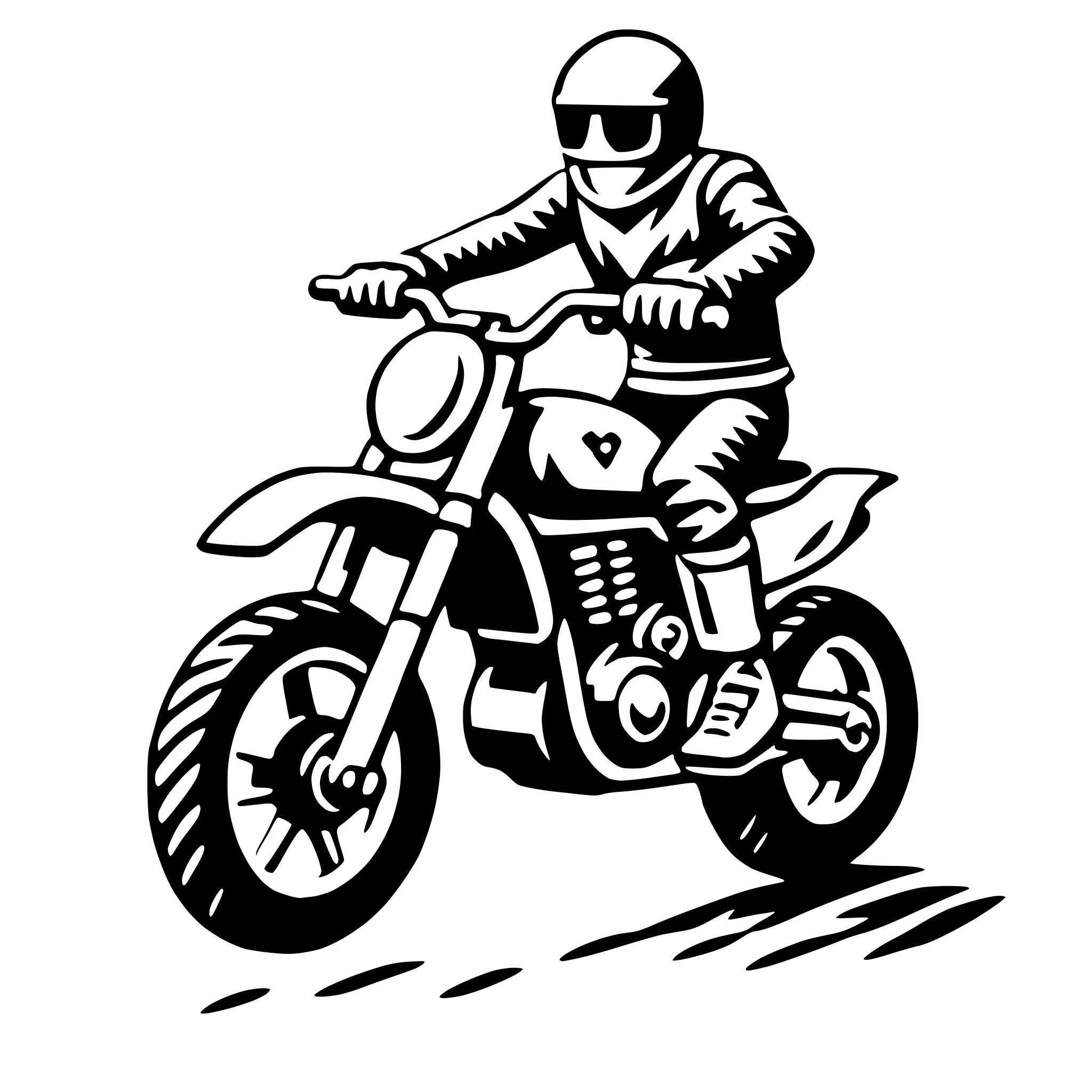 AI-generated SVG of a dirt bike